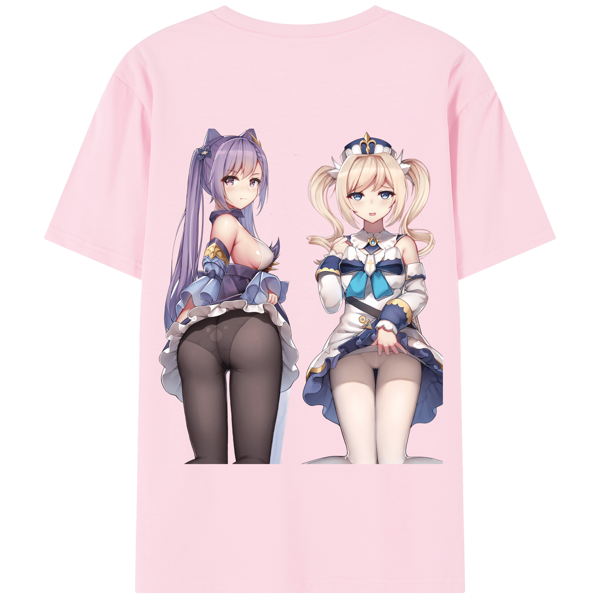 げんし神 刻晴 こくせい genshin Kokusei 綿100％半袖Tシャツ（背面プリント）