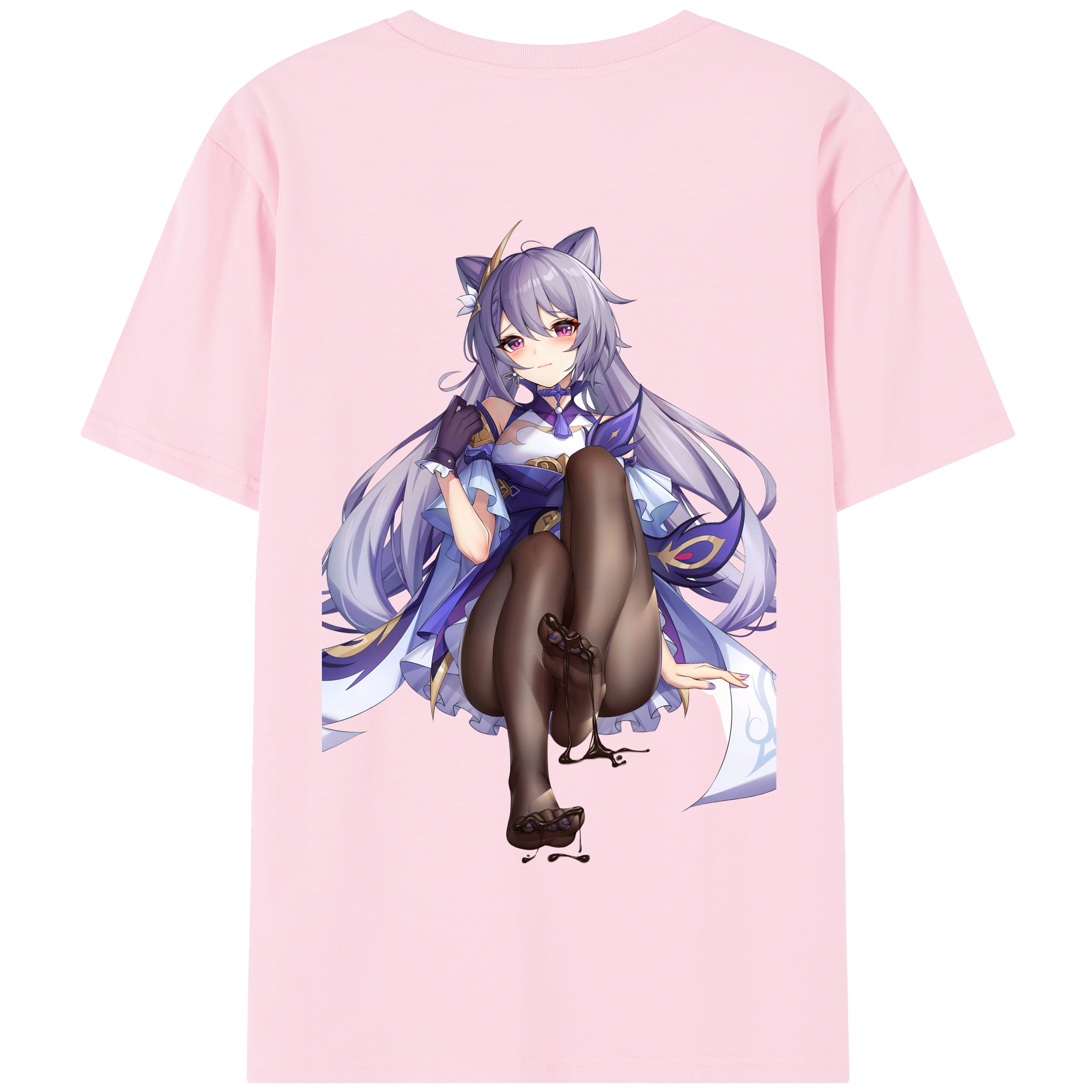 げんし神 刻晴 こくせい genshin Kokusei 綿100％半袖Tシャツ（背面プリント）
