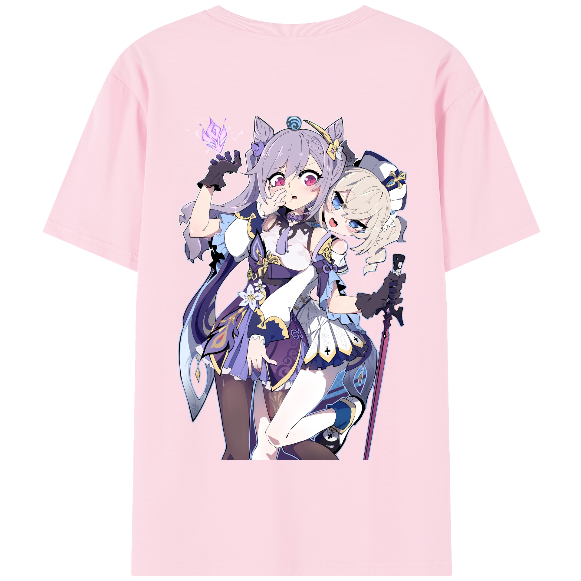 げんし神 刻晴 こくせい genshin Kokusei 綿100％半袖Tシャツ（背面プリント）