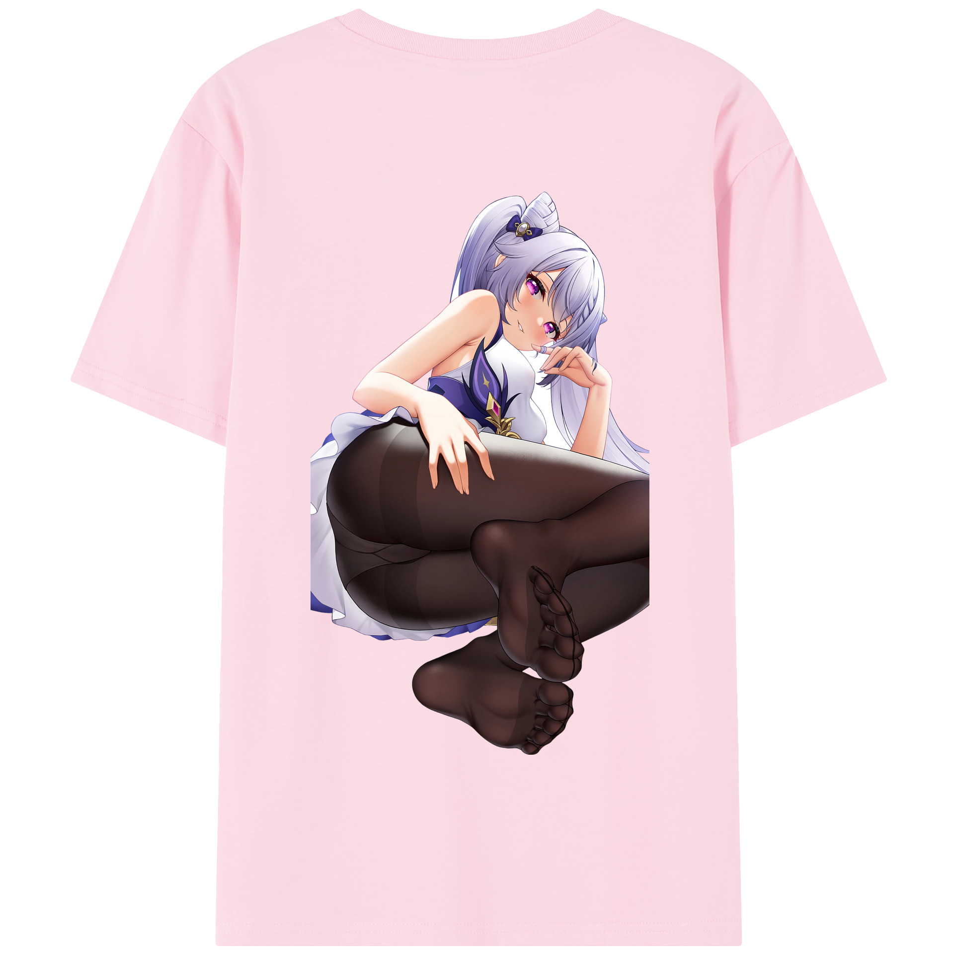 げんし神 刻晴 こくせい genshin Kokusei 綿100％半袖Tシャツ（背面プリント）