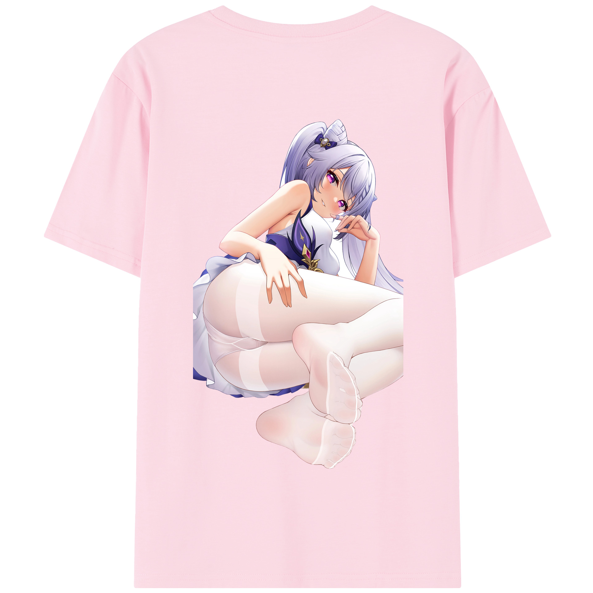 げんし神 刻晴 こくせい genshin Kokusei 綿100％半袖Tシャツ（背面プリント）