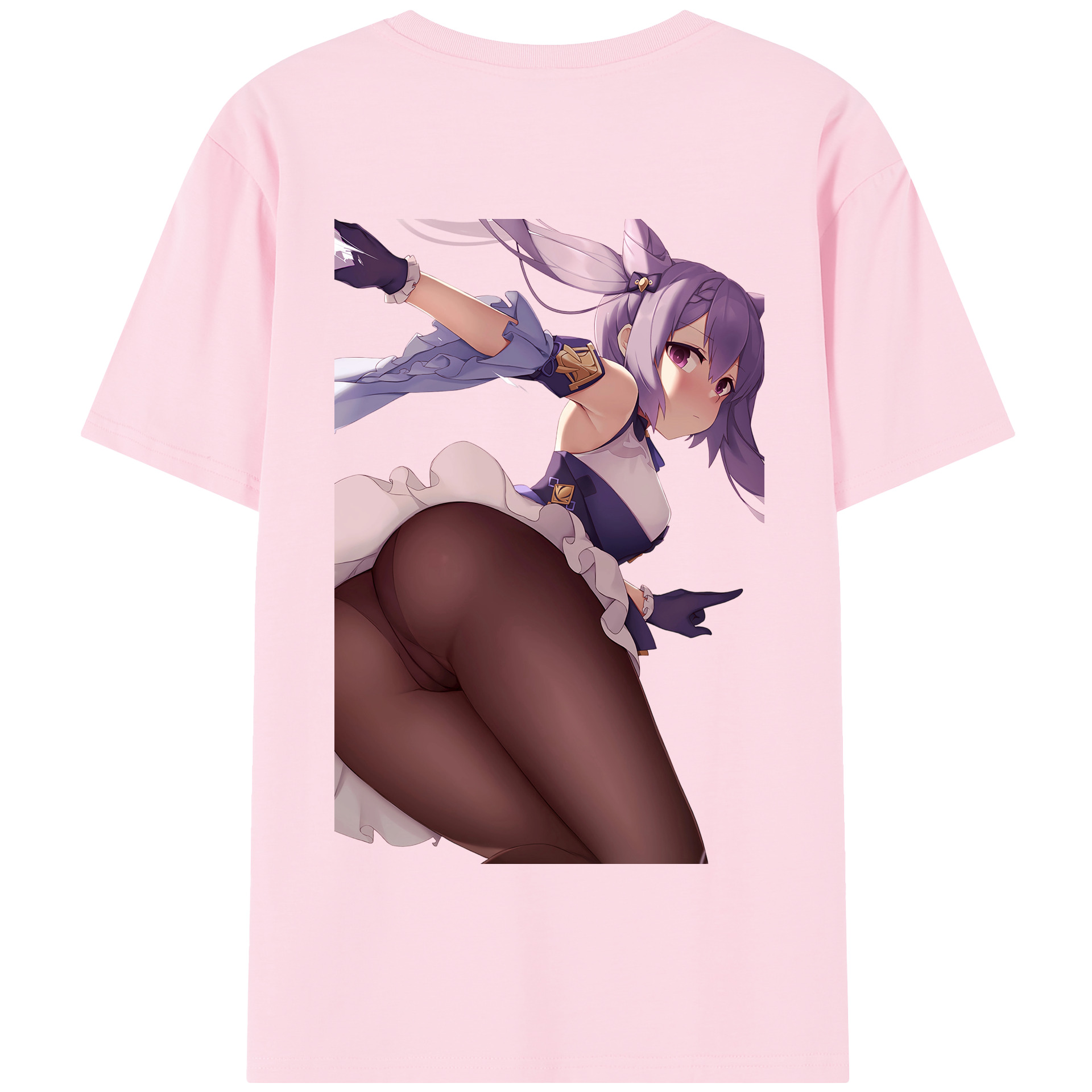 げんし神 刻晴 こくせい genshin Kokusei 綿100％半袖Tシャツ（背面プリント）