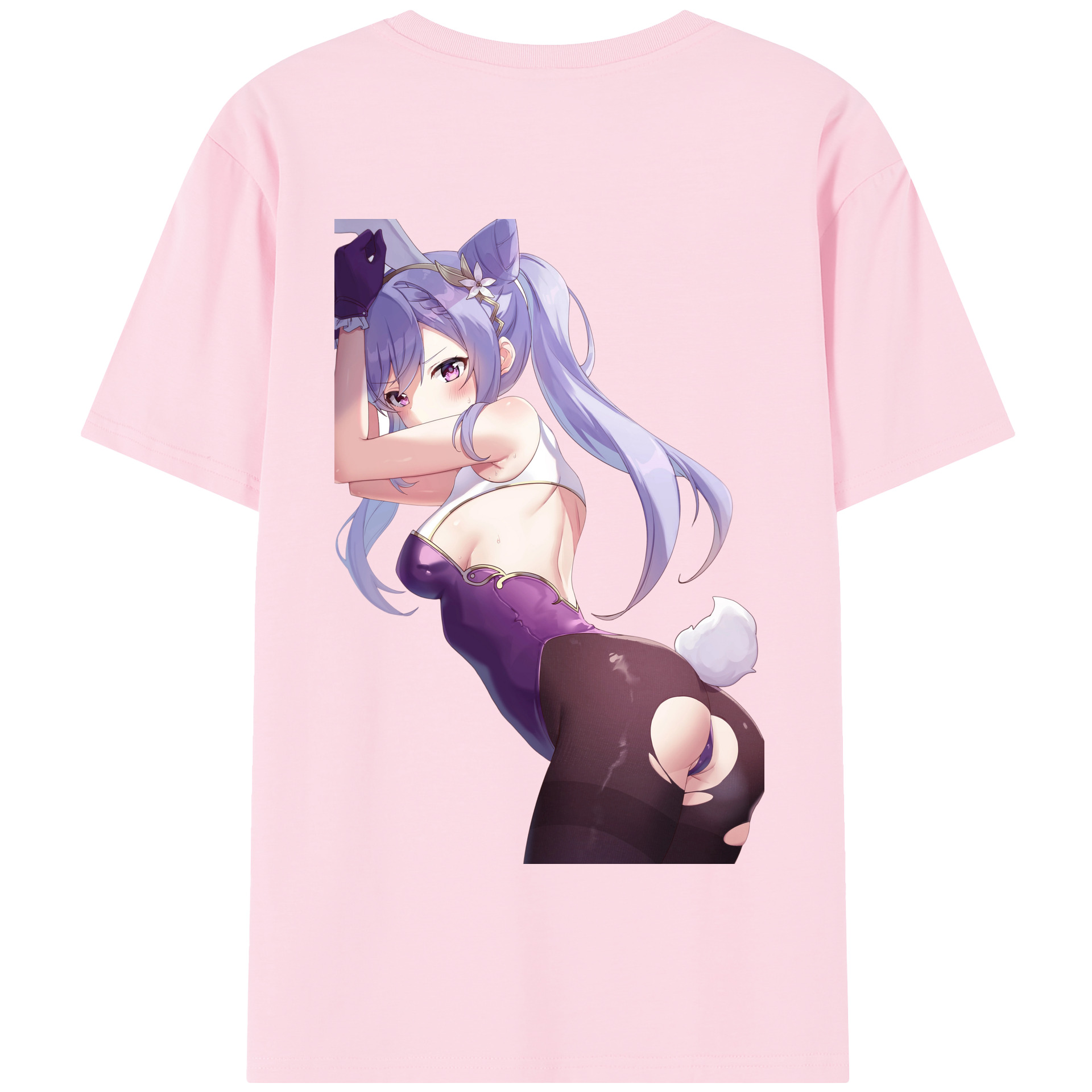 げんし神 刻晴 こくせい genshin Kokusei 綿100％半袖Tシャツ（背面プリント）