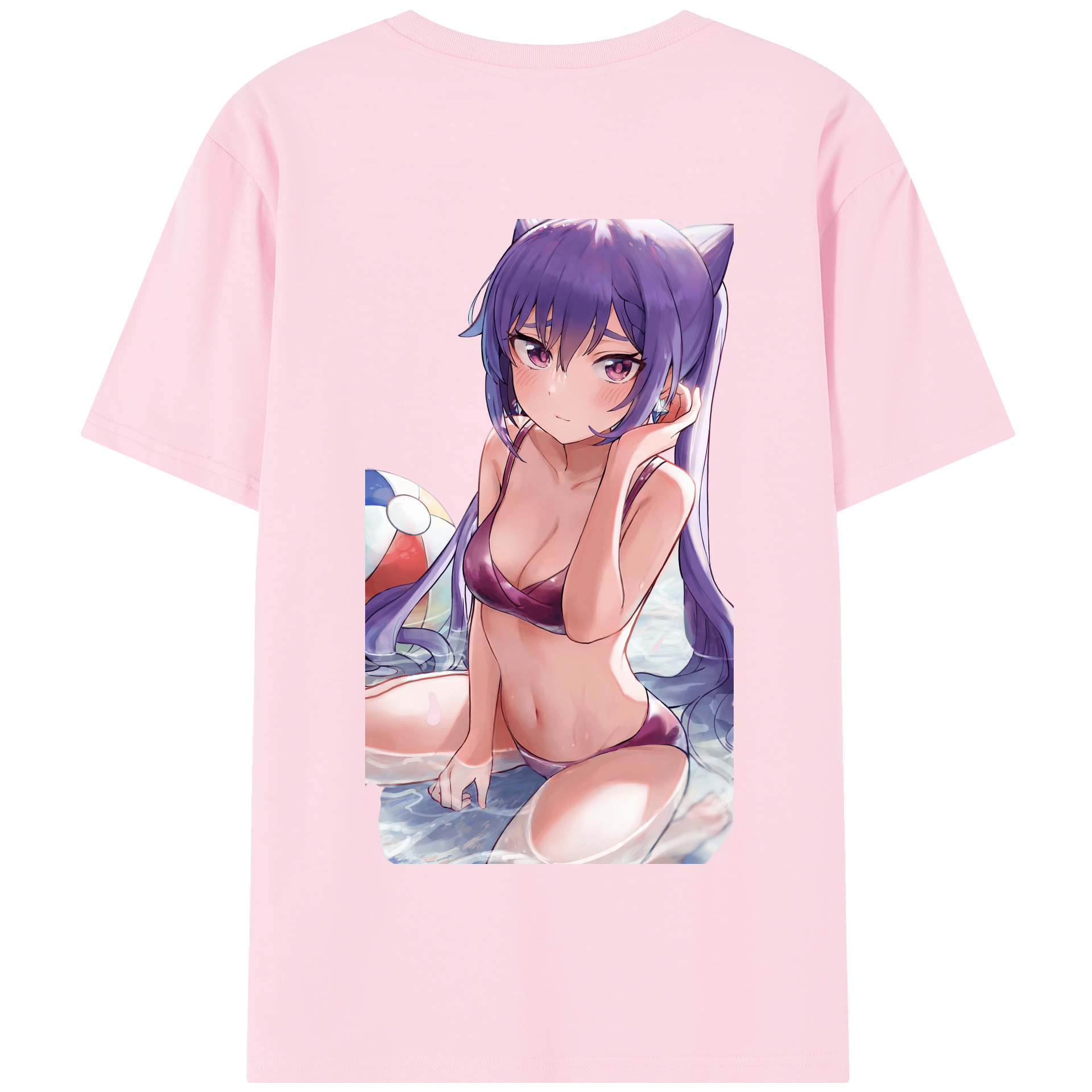 げんし神 刻晴 こくせい genshin Kokusei 綿100％半袖Tシャツ（背面プリント）