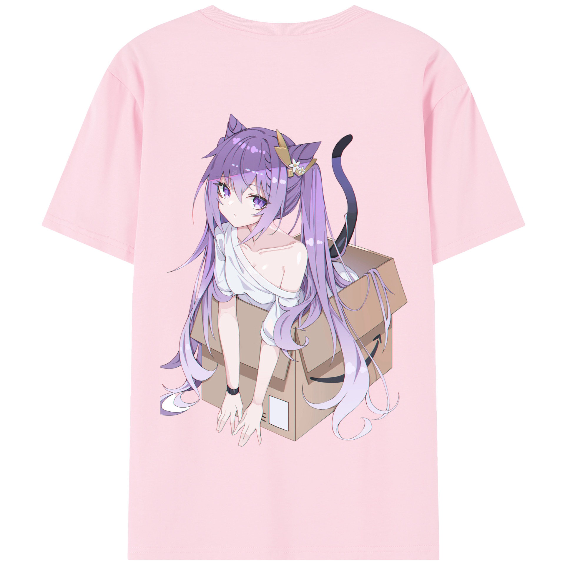 げんし神 刻晴 こくせい genshin Kokusei 綿100％半袖Tシャツ（背面プリント）