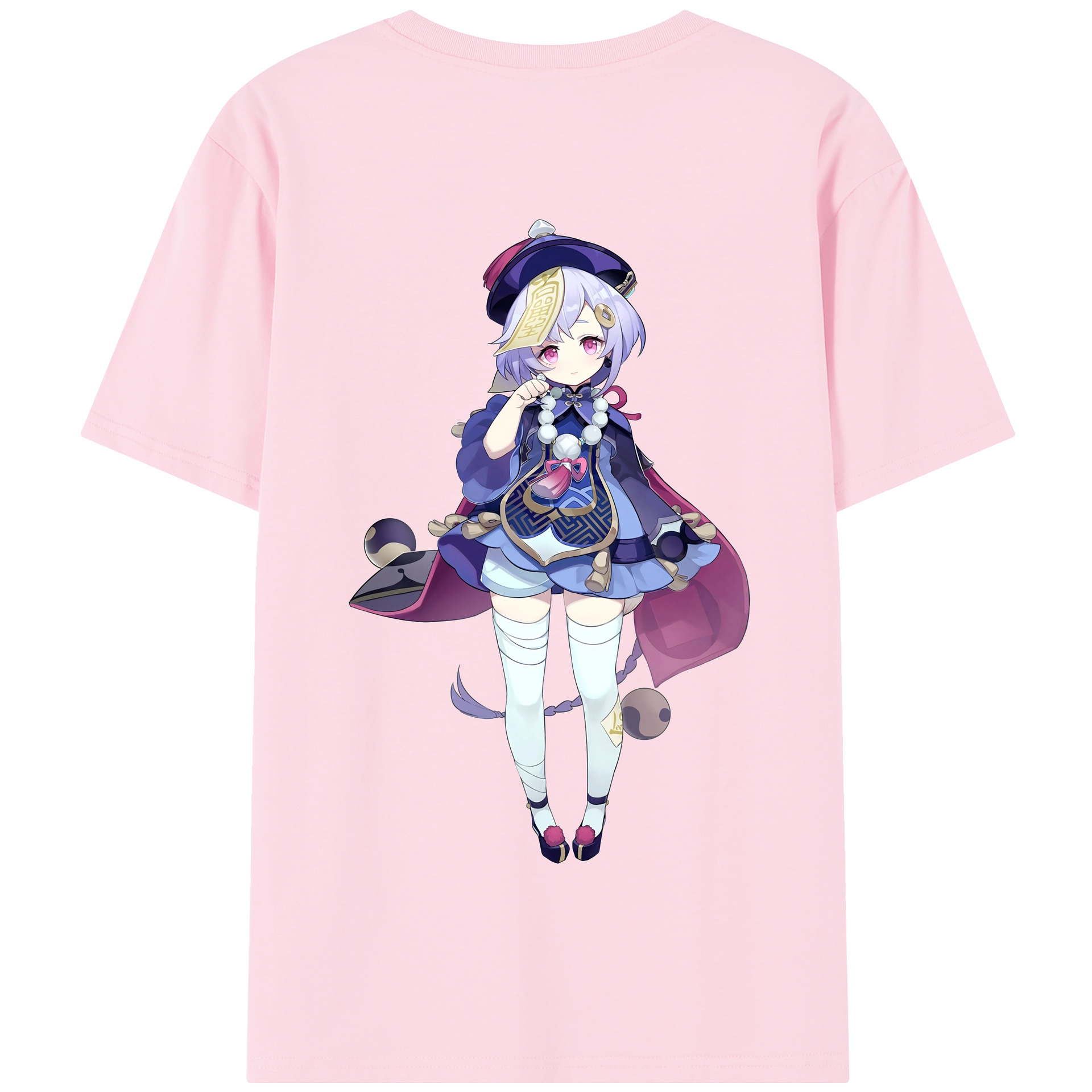 げんし神 七七 なな  genshin Nana 綿100％半袖Tシャツ（背面プリント）