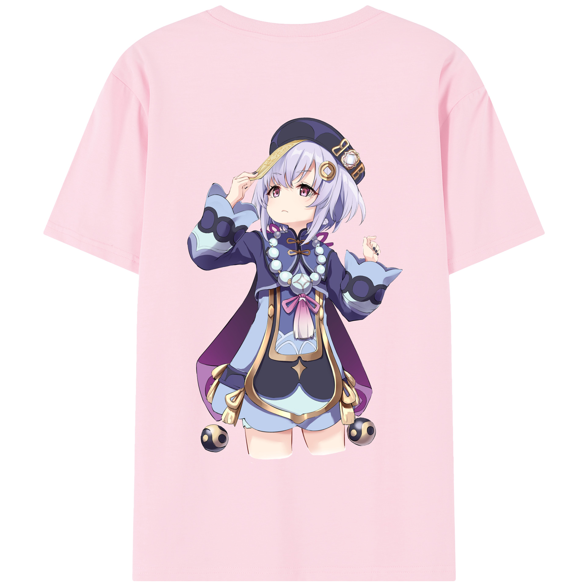 げんし神 七七 なな  genshin Nana 綿100％半袖Tシャツ（背面プリント）