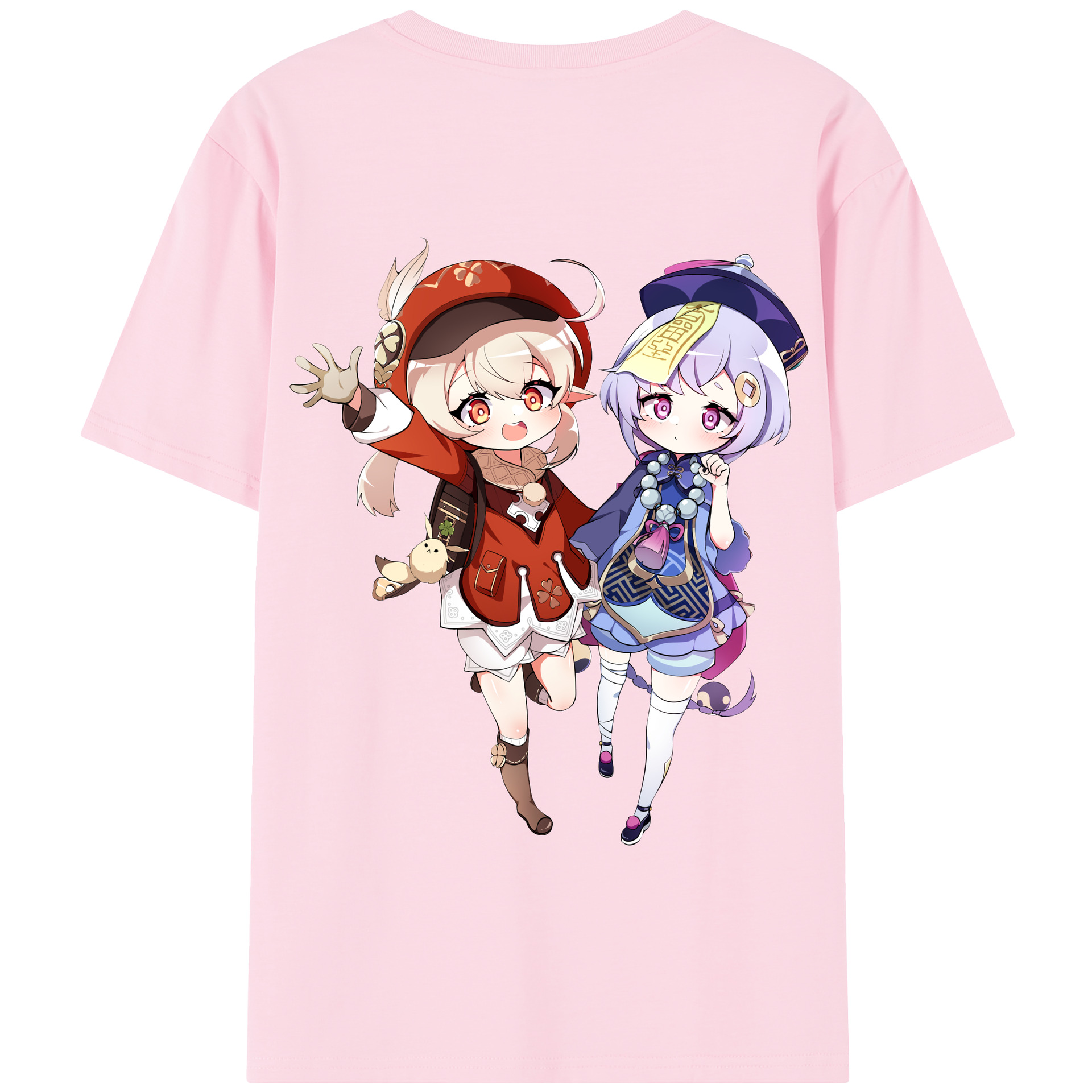 げんし神 七七 なな  genshin Nana 綿100％半袖Tシャツ（背面プリント）