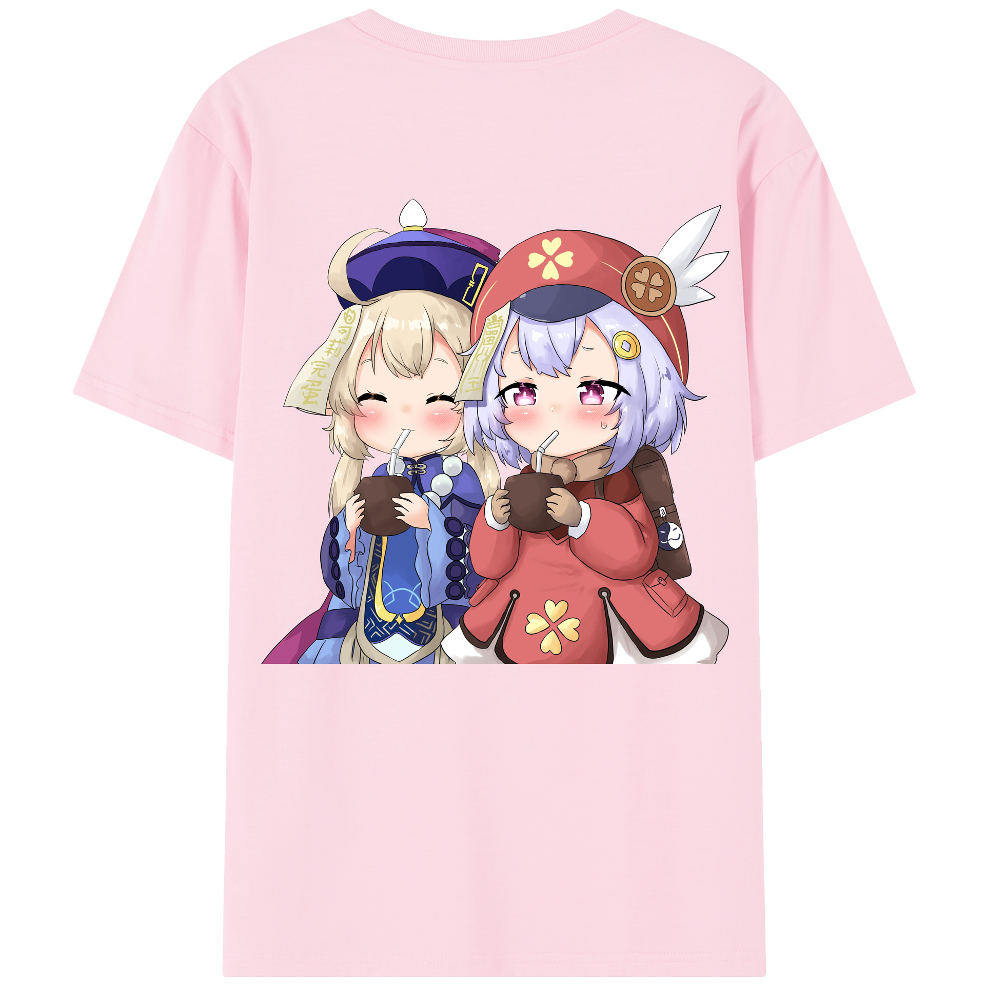 げんし神 七七 なな  genshin Nana 綿100％半袖Tシャツ（背面プリント）