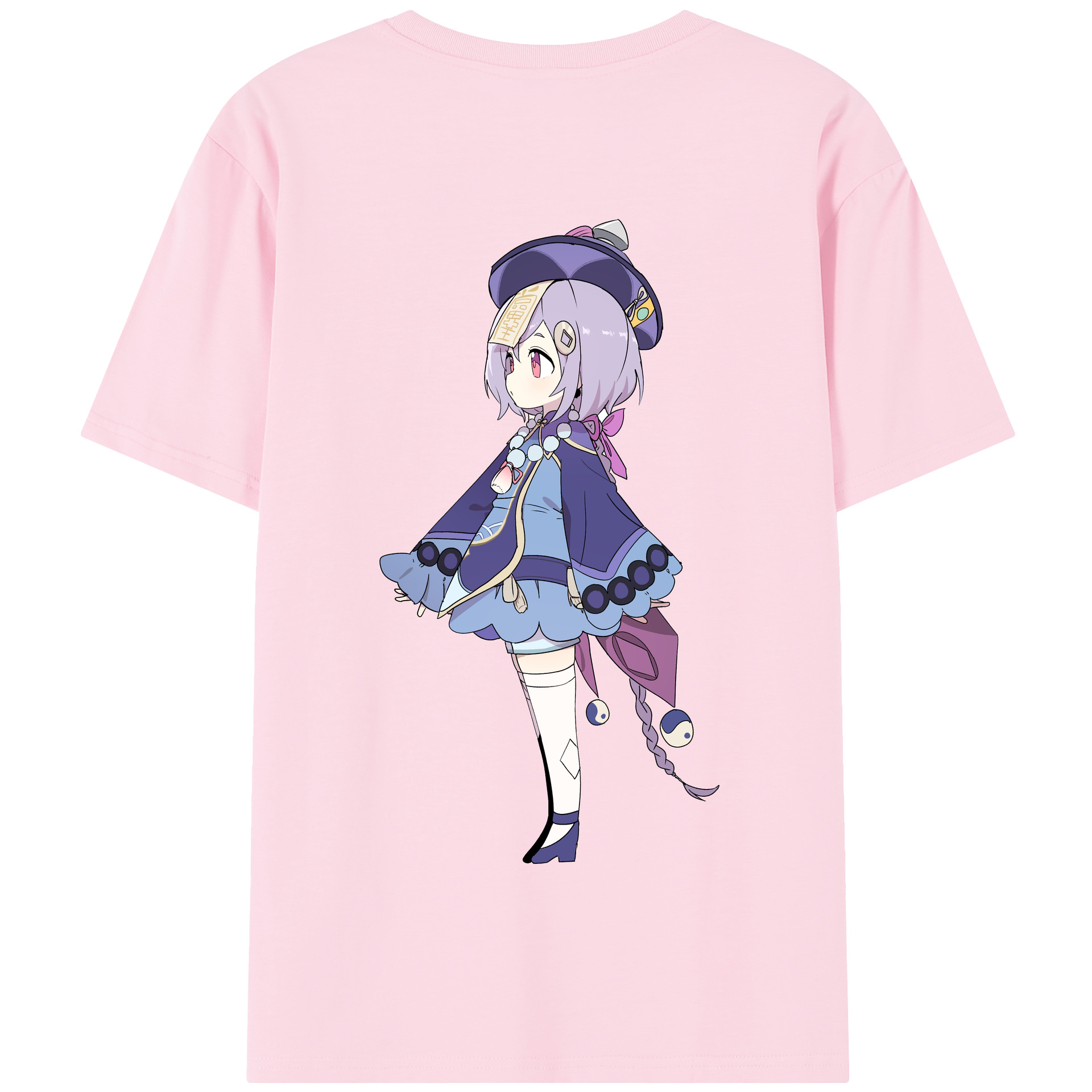 げんし神 七七 なな  genshin Nana 綿100％半袖Tシャツ（背面プリント）