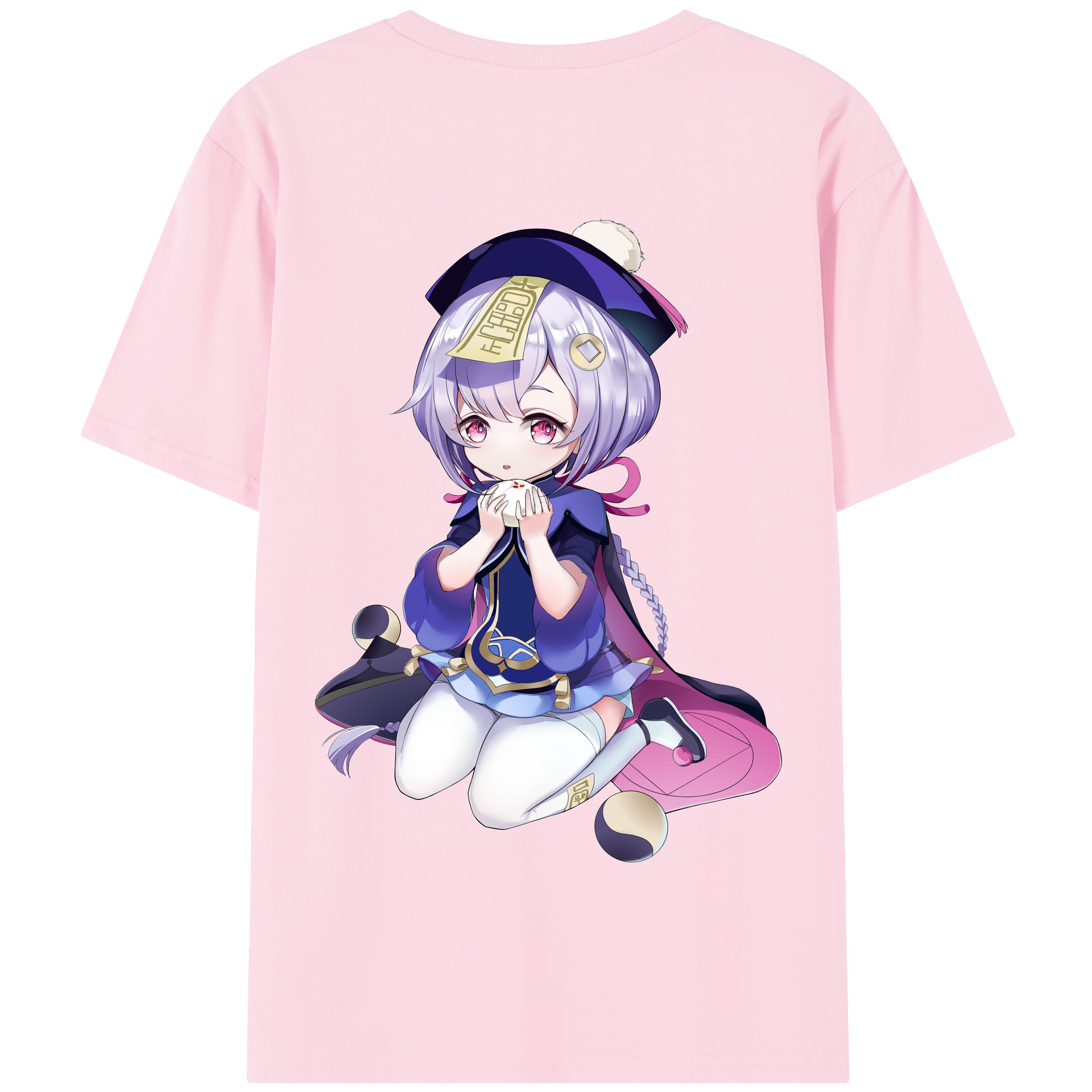 げんし神 七七 なな  genshin Nana 綿100％半袖Tシャツ（背面プリント）
