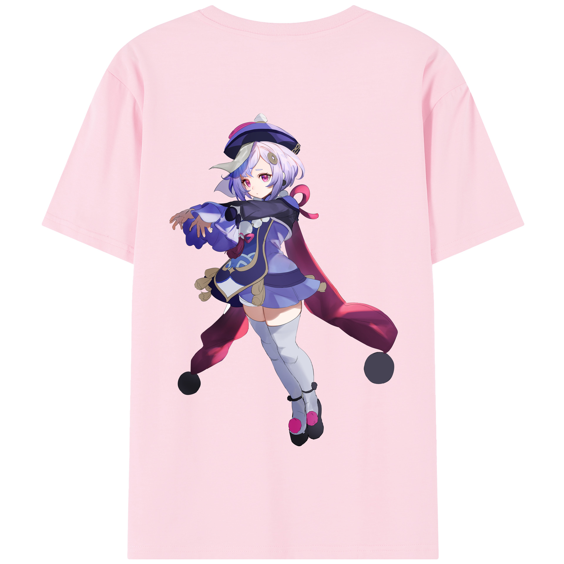 げんし神 七七 なな  genshin Nana 綿100％半袖Tシャツ（背面プリント）