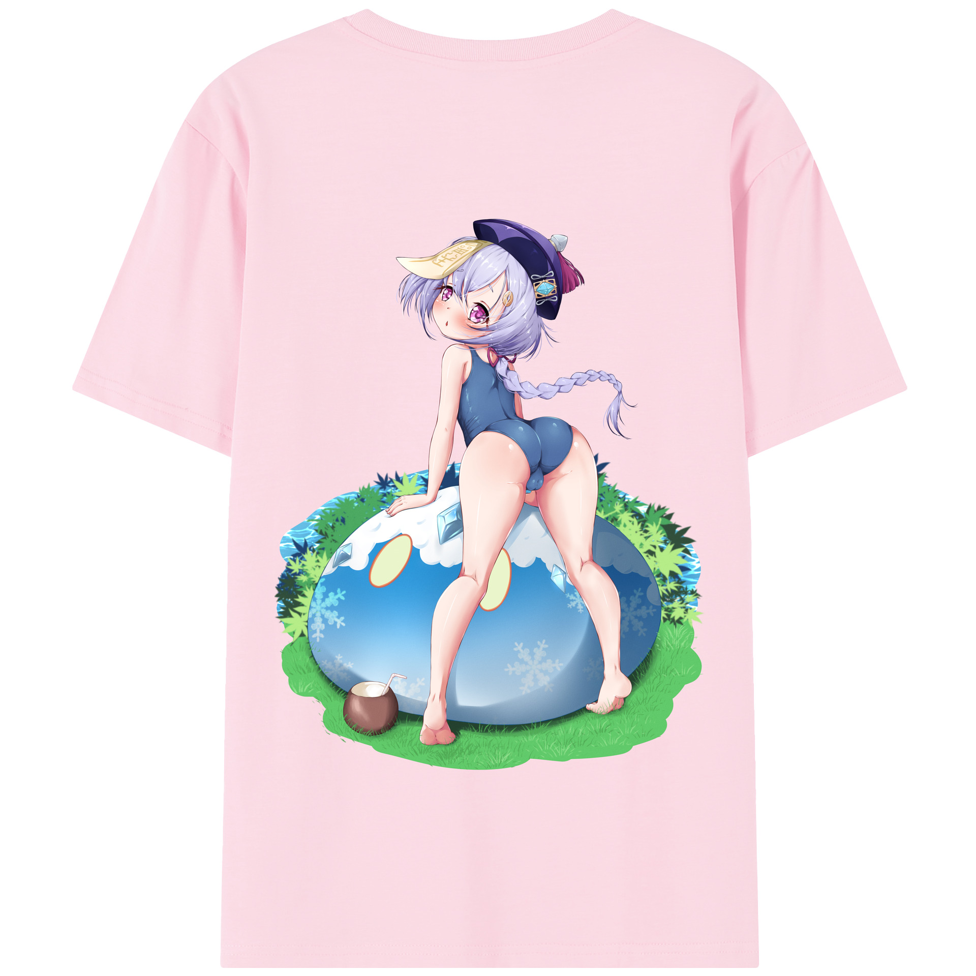げんし神 七七 なな  genshin Nana 綿100％半袖Tシャツ（背面プリント）