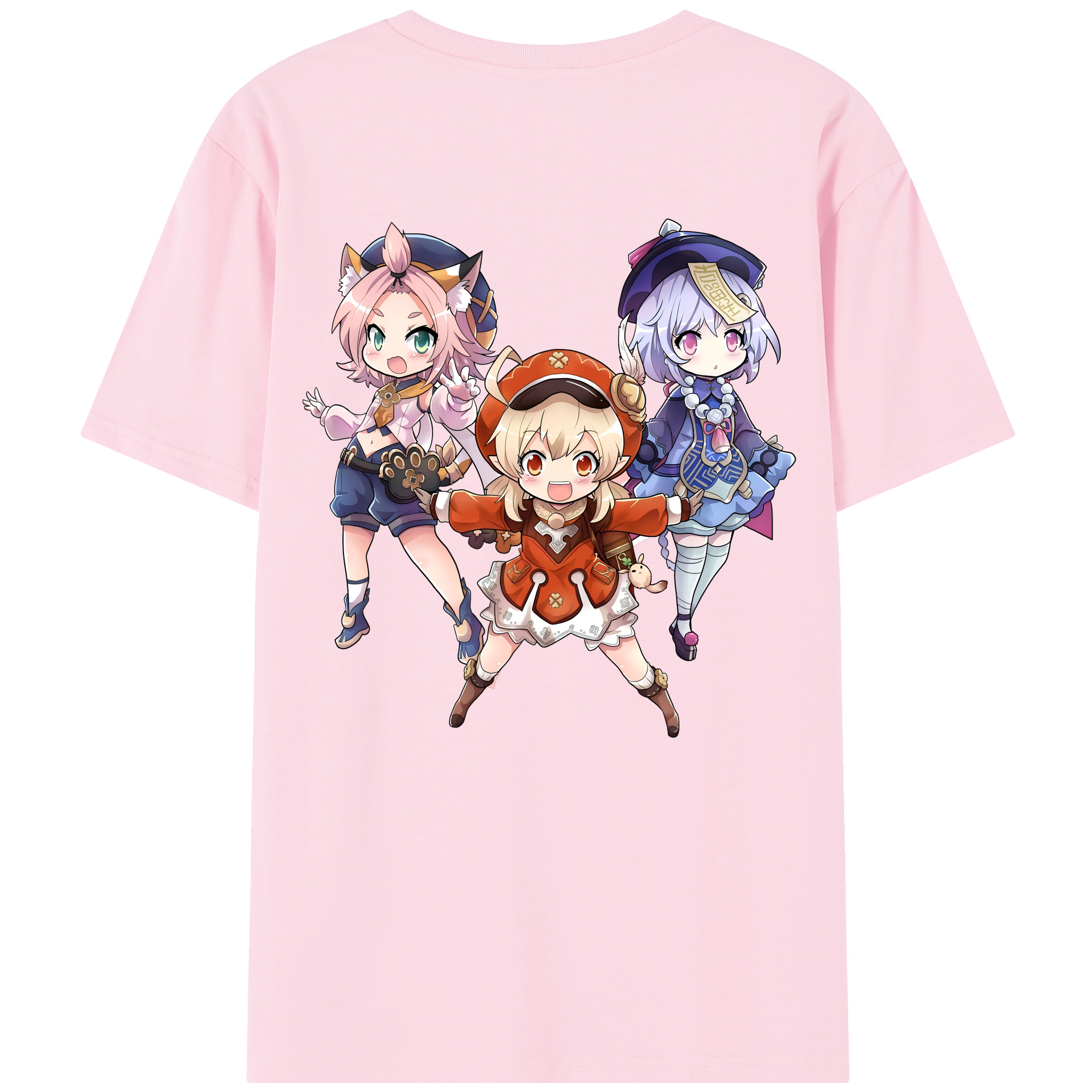げんし神 七七 なな  genshin Nana 綿100％半袖Tシャツ（背面プリント）