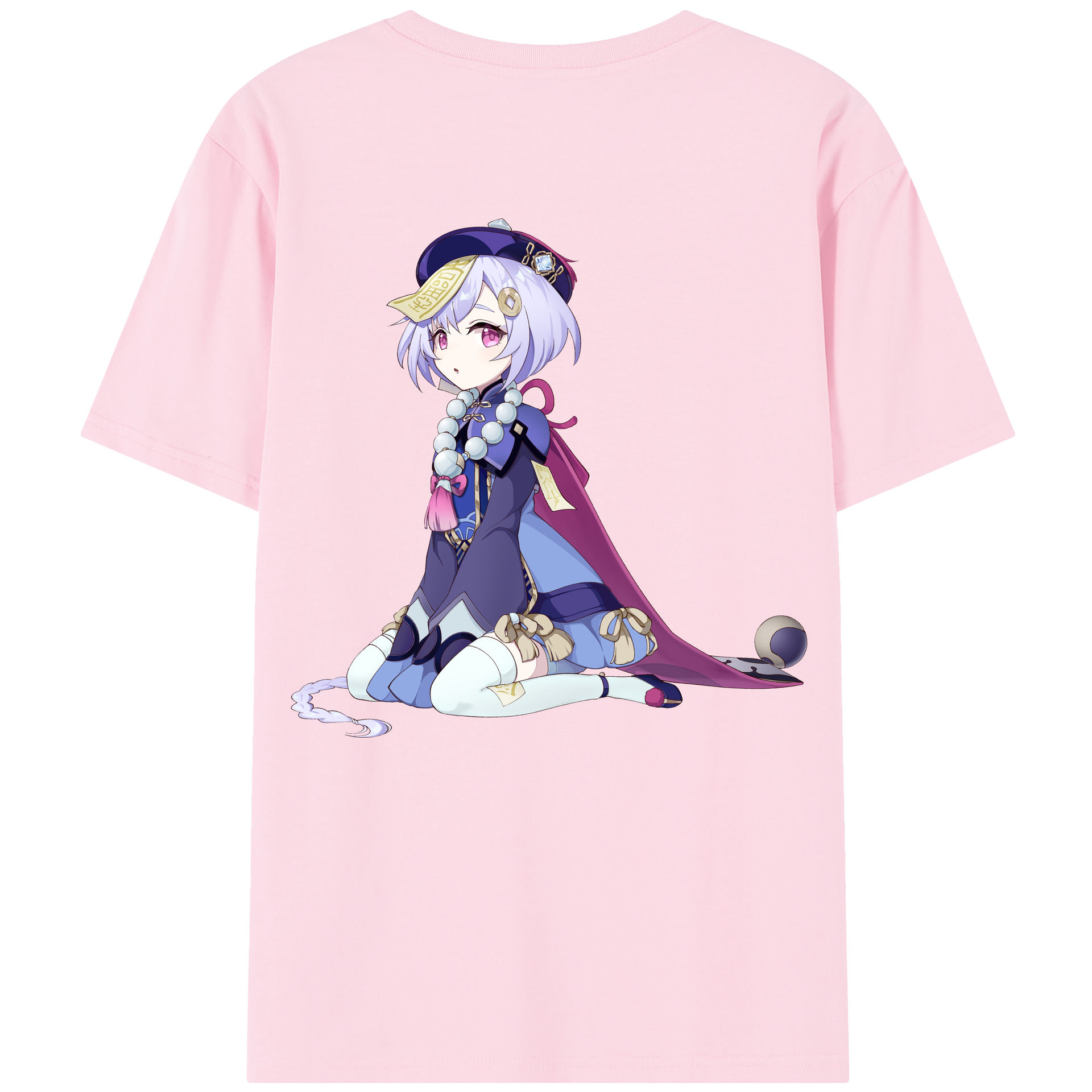げんし神 七七 なな  genshin Nana 綿100％半袖Tシャツ（背面プリント）