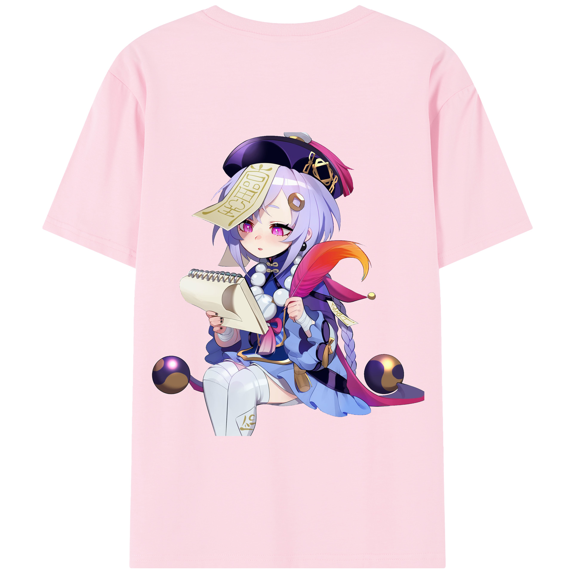 げんし神 七七 なな  genshin Nana 綿100％半袖Tシャツ（背面プリント）