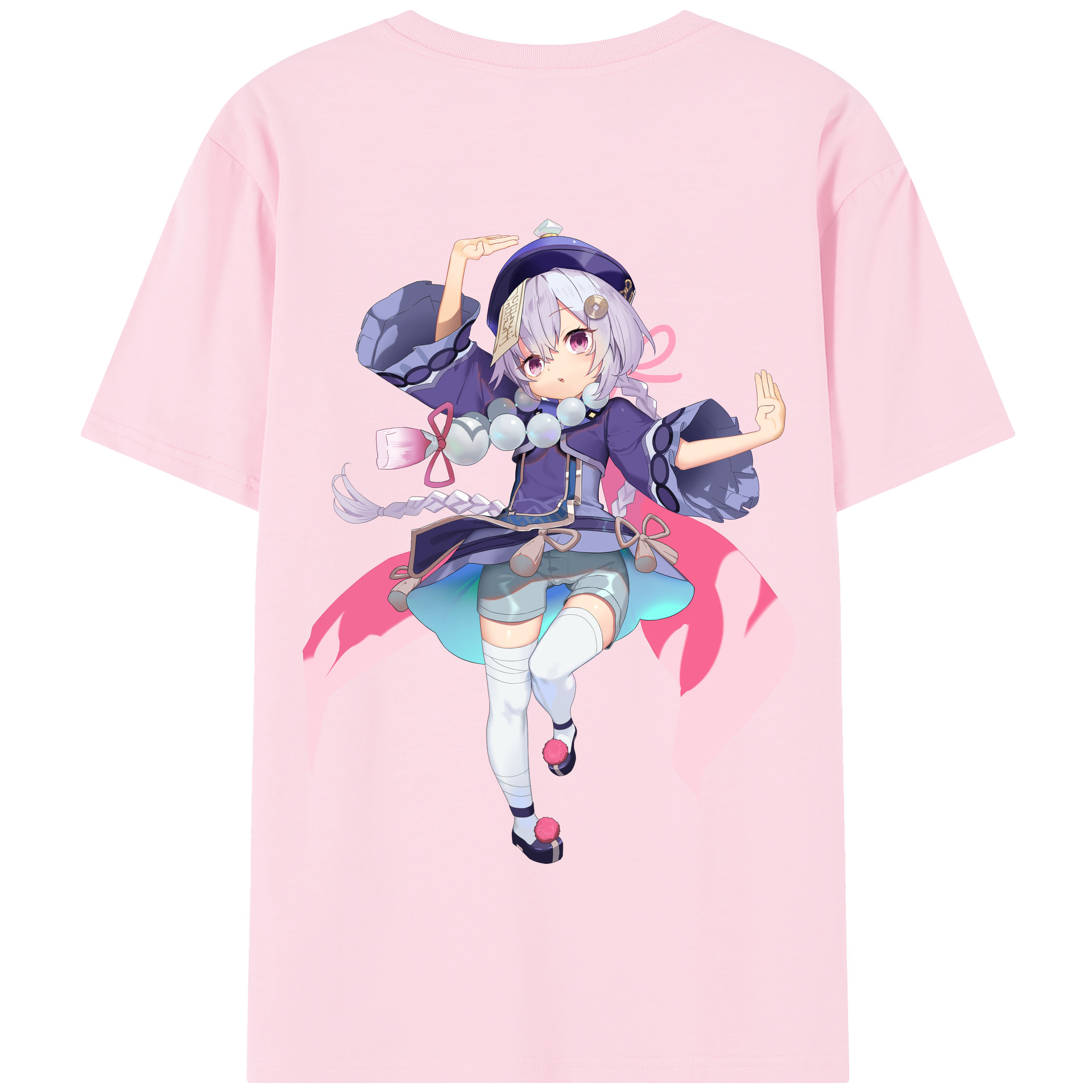 げんし神 七七 なな  genshin Nana 綿100％半袖Tシャツ（背面プリント）