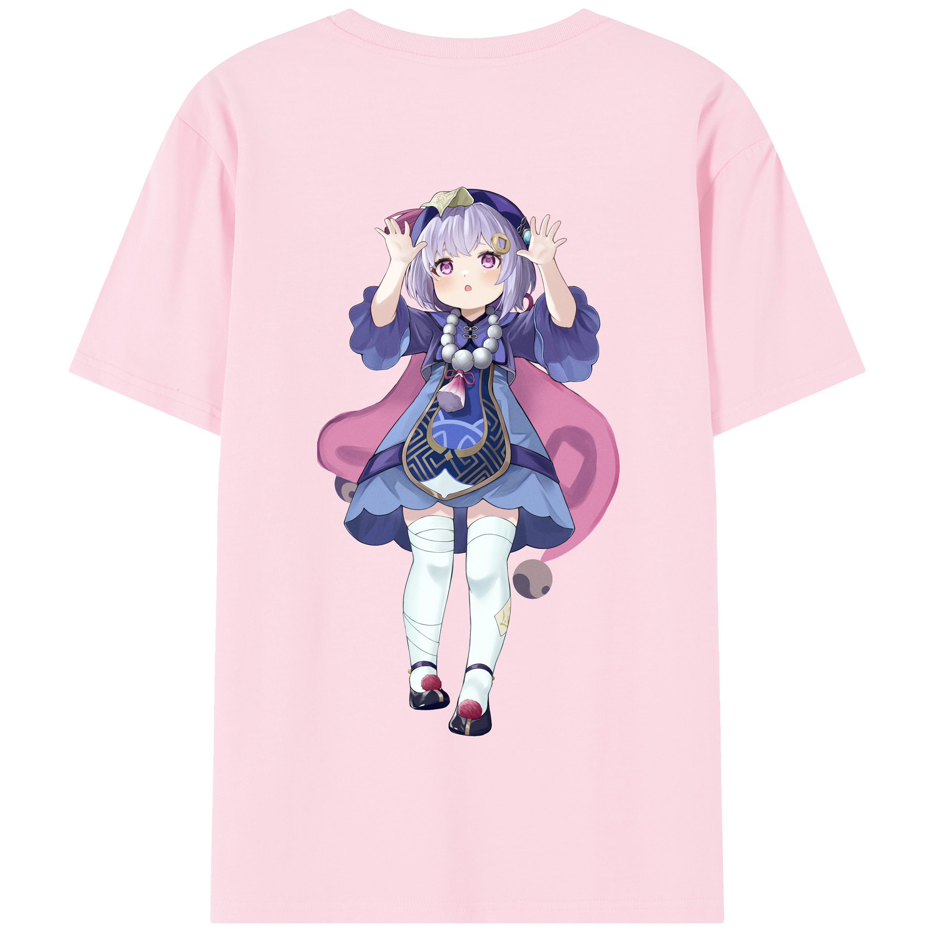 げんし神 七七 なな  genshin Nana 綿100％半袖Tシャツ（背面プリント）