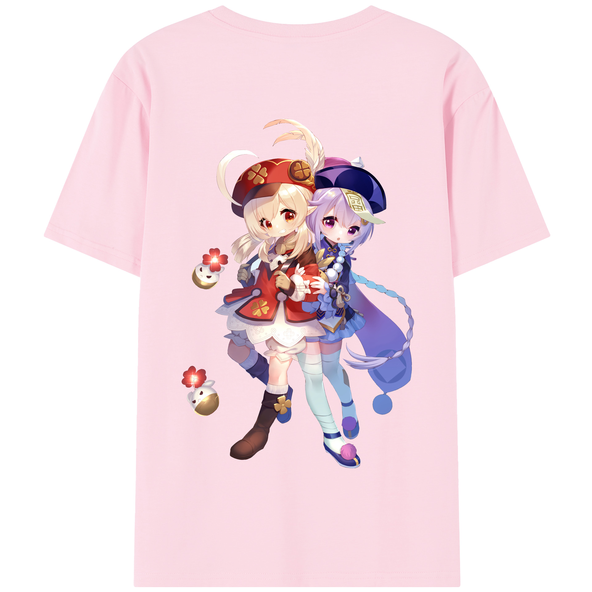 げんし神 七七 なな  genshin Nana 綿100％半袖Tシャツ（背面プリント）