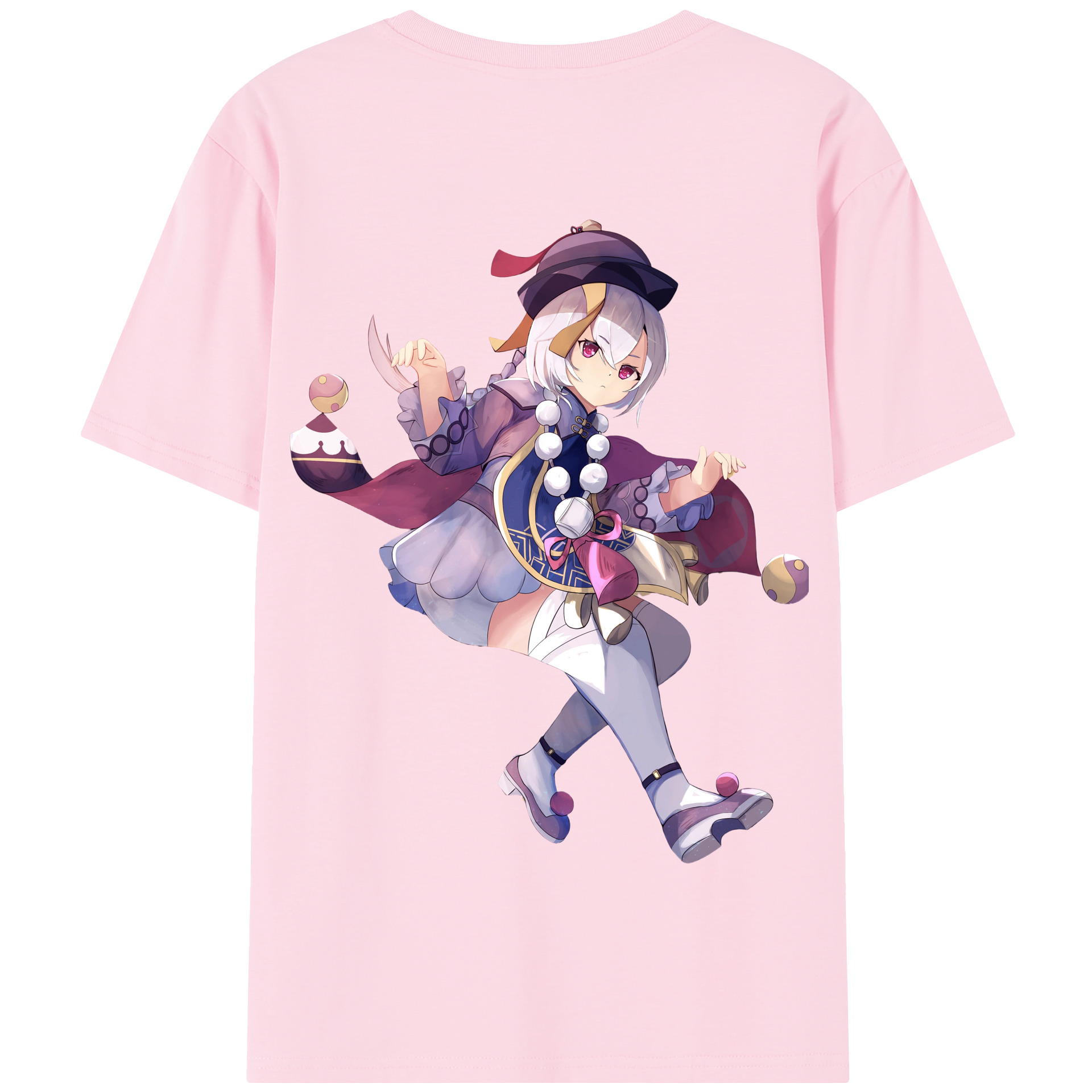 げんし神 七七 なな  genshin Nana 綿100％半袖Tシャツ（背面プリント）