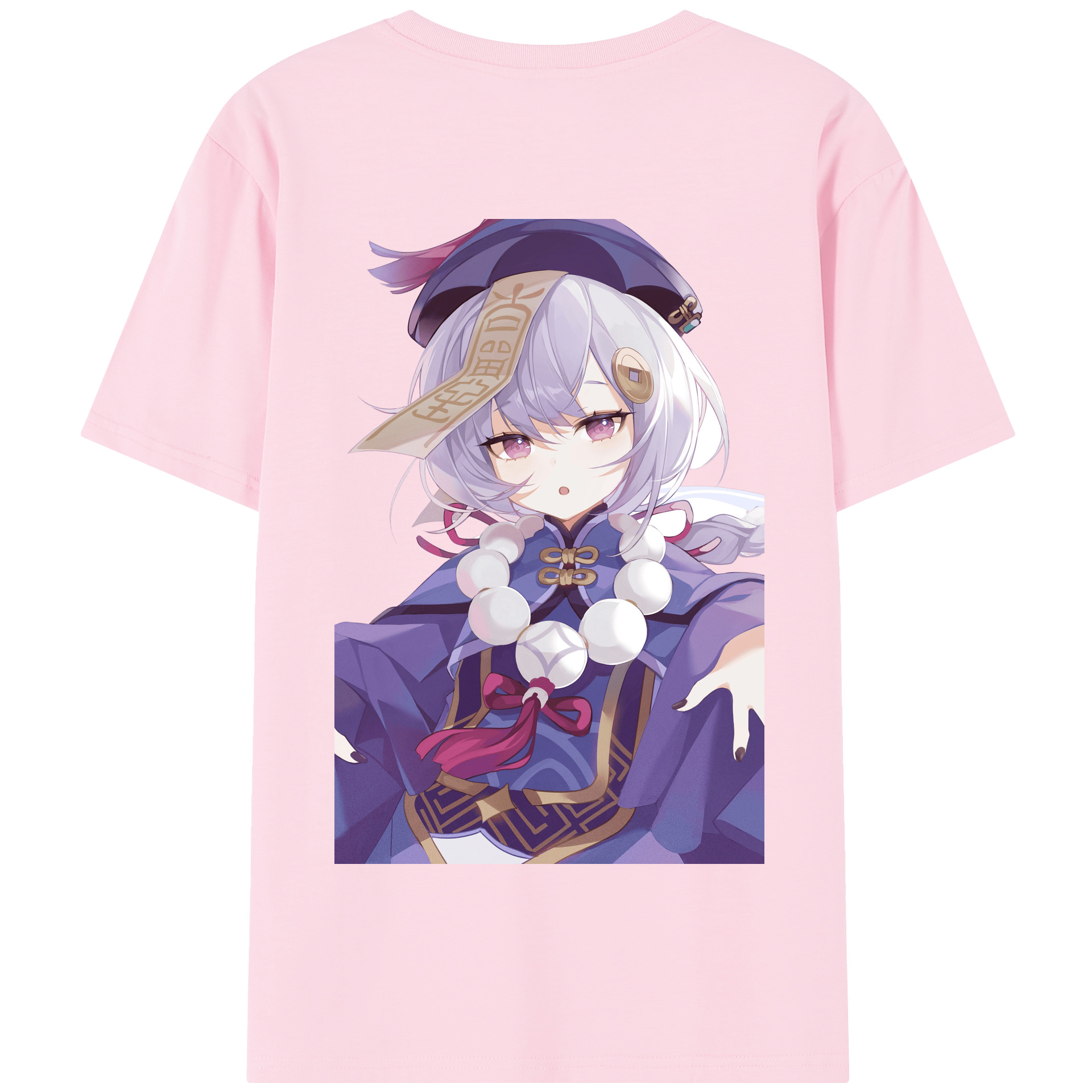 げんし神 七七 なな  genshin Nana 綿100％半袖Tシャツ（背面プリント）