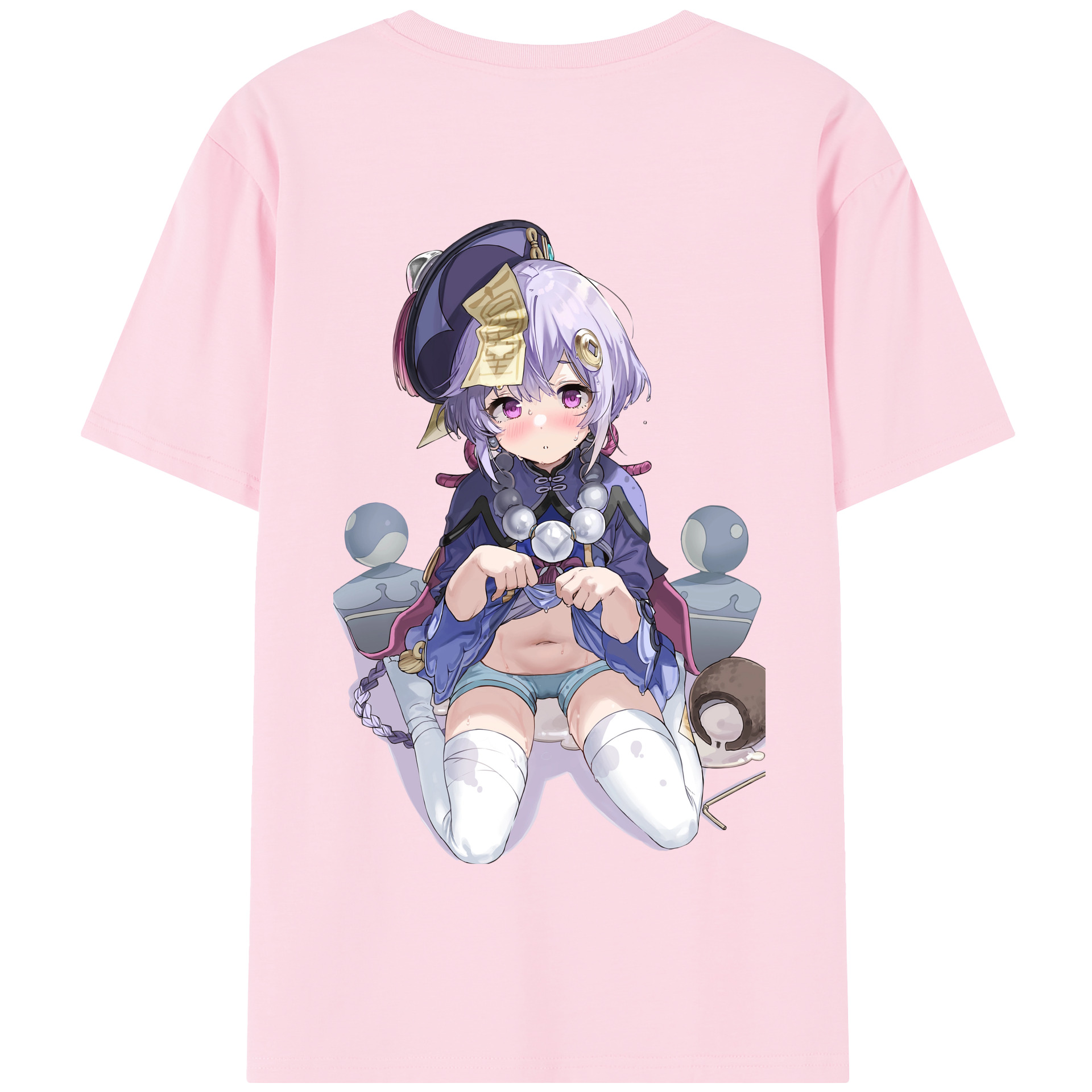 げんし神 七七 なな  genshin Nana 綿100％半袖Tシャツ（背面プリント）