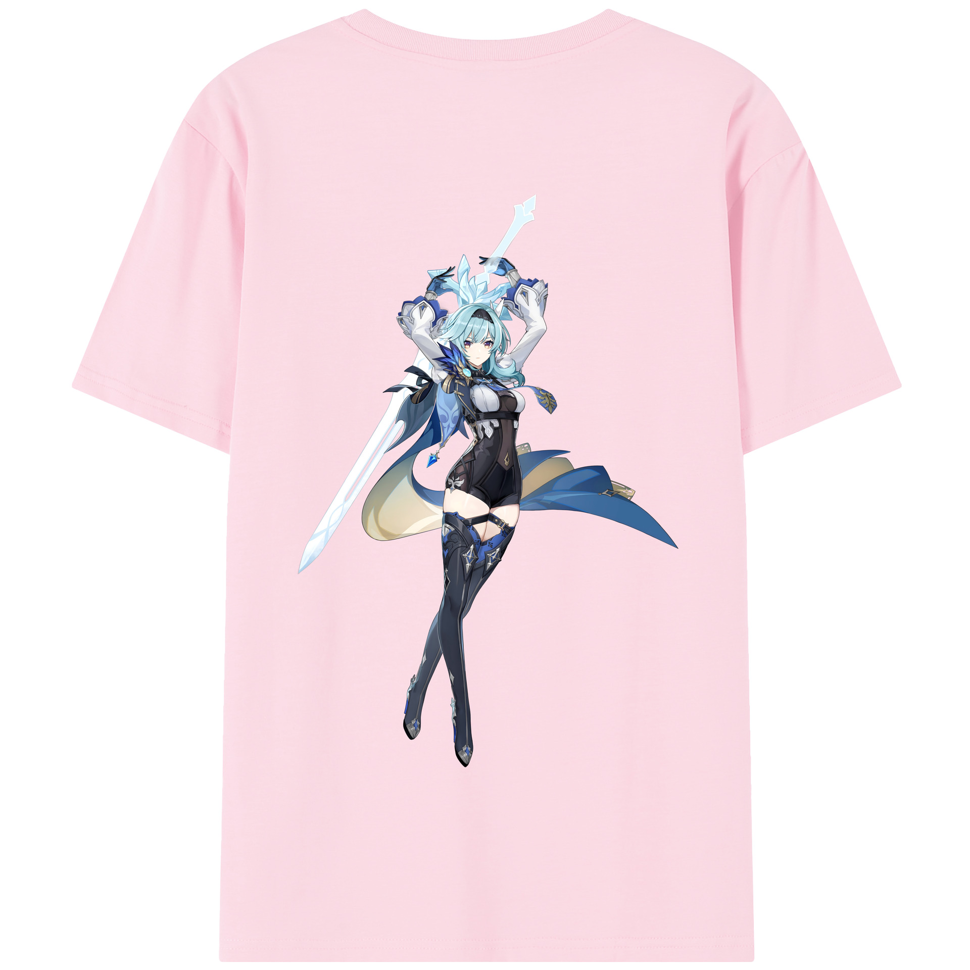 げんし神 优菈 ゆうら genshin Yūra 綿100％半袖Tシャツ（背面プリント）