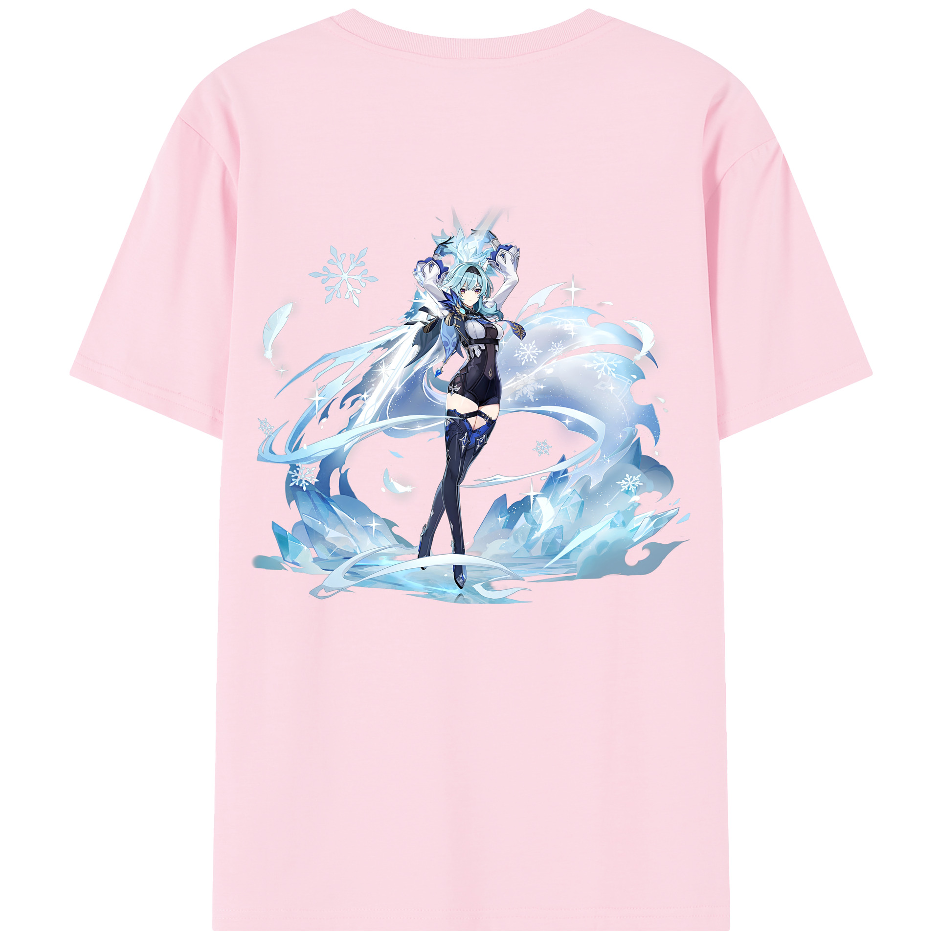 げんし神 优菈 ゆうら genshin Yūra 綿100％半袖Tシャツ（背面プリント）
