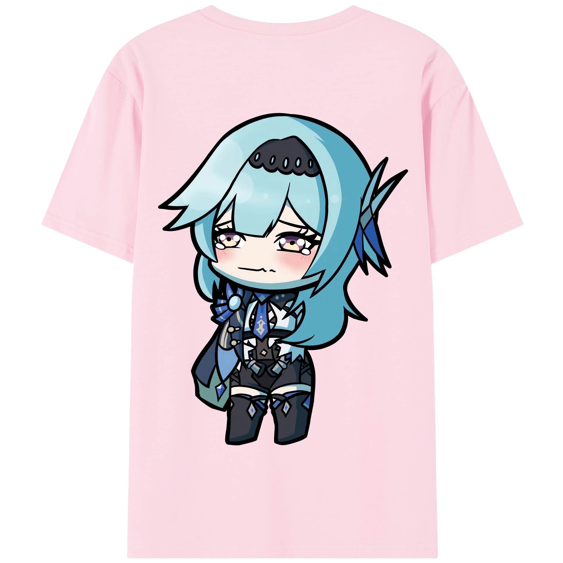 げんし神 优菈 ゆうら genshin Yūra 綿100％半袖Tシャツ（背面プリント）