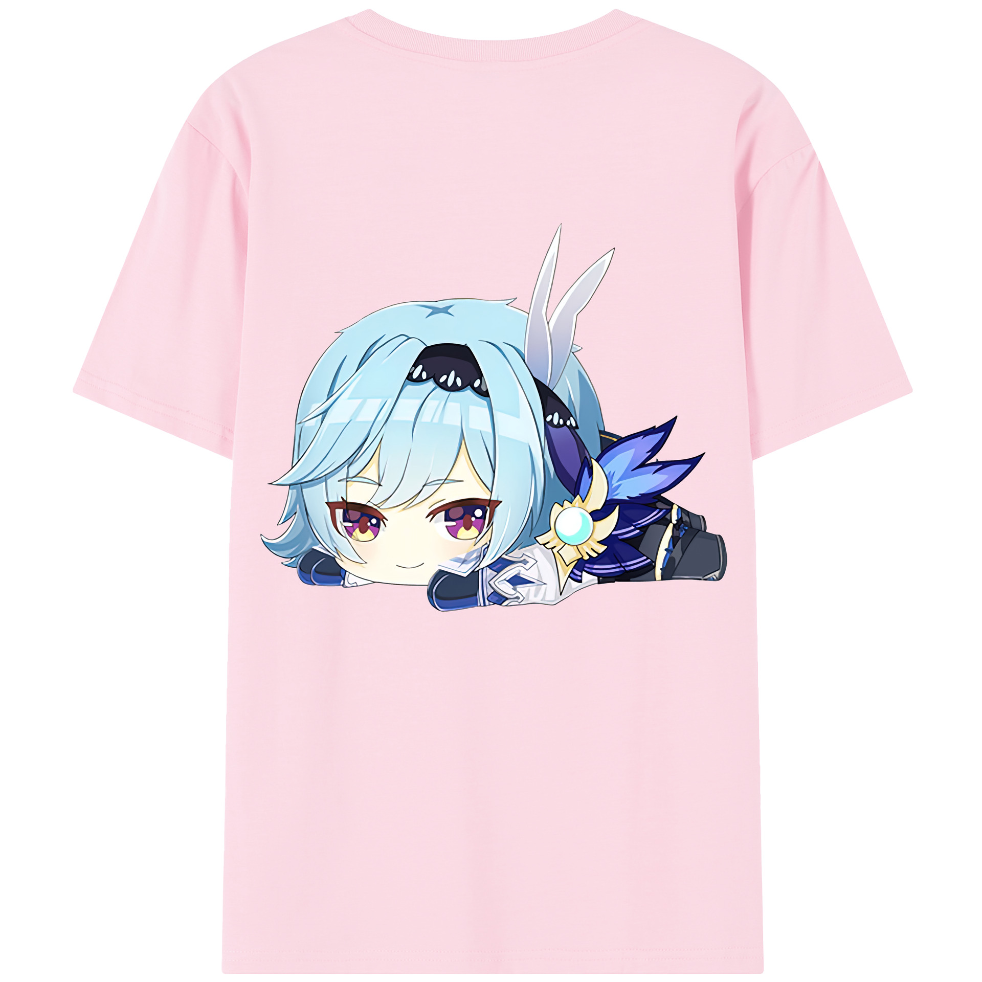 げんし神 优菈 ゆうら genshin Yūra 綿100％半袖Tシャツ（背面プリント）