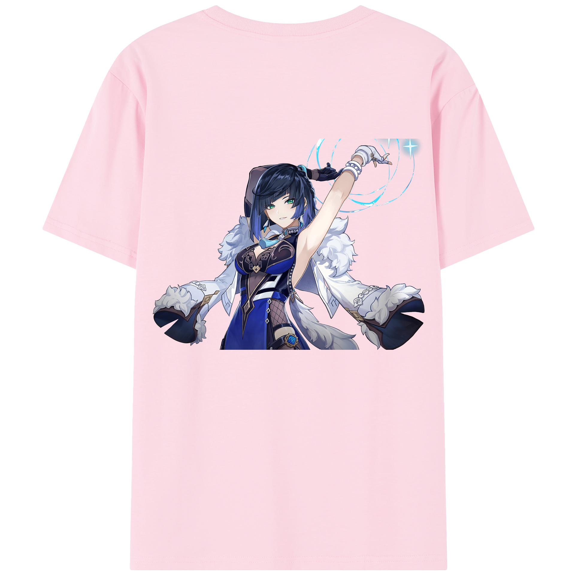 げんし神 夜兰 やらん genshin Yaran 綿100％半袖Tシャツ（背面プリント）