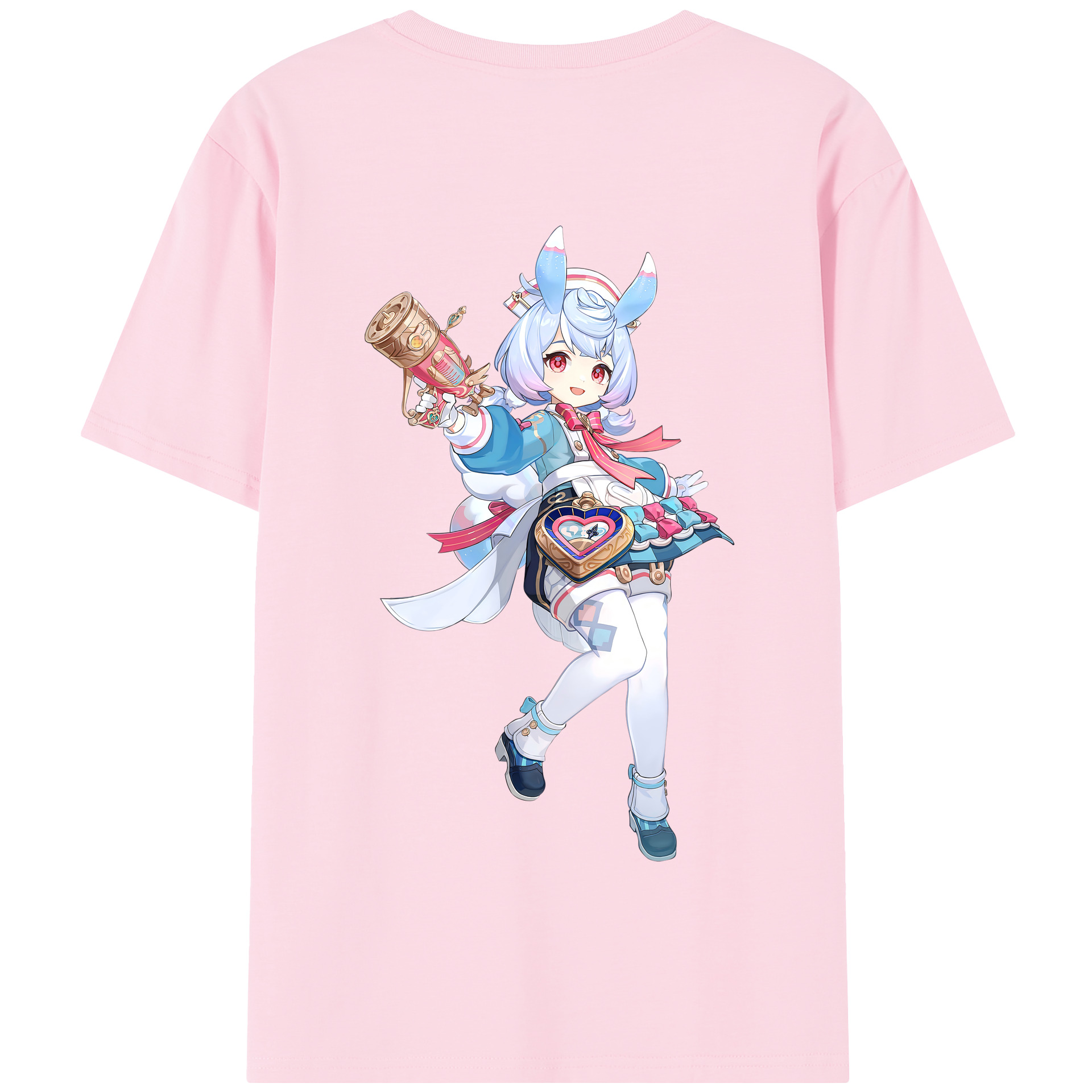 げんし神 シゲウィン genshin Shigewin 綿100％半袖Tシャツ（背面プリント）