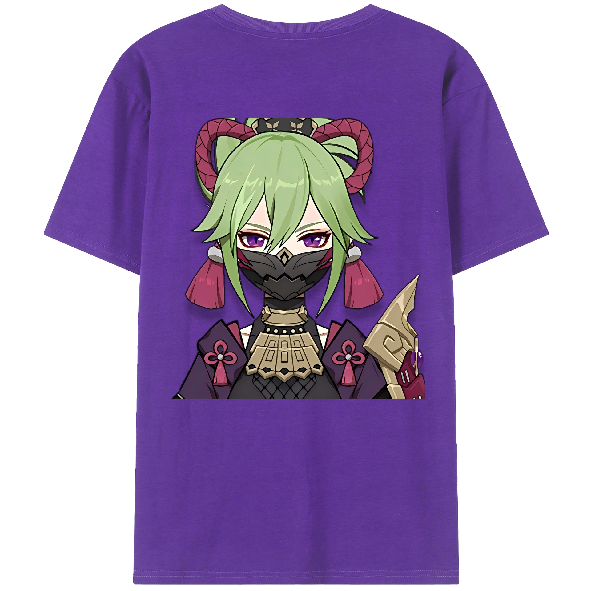 げんし神  久岐忍 くき しのぶ genshin Kuki Shinobu 綿100％半袖Tシャツ（背面プリント）