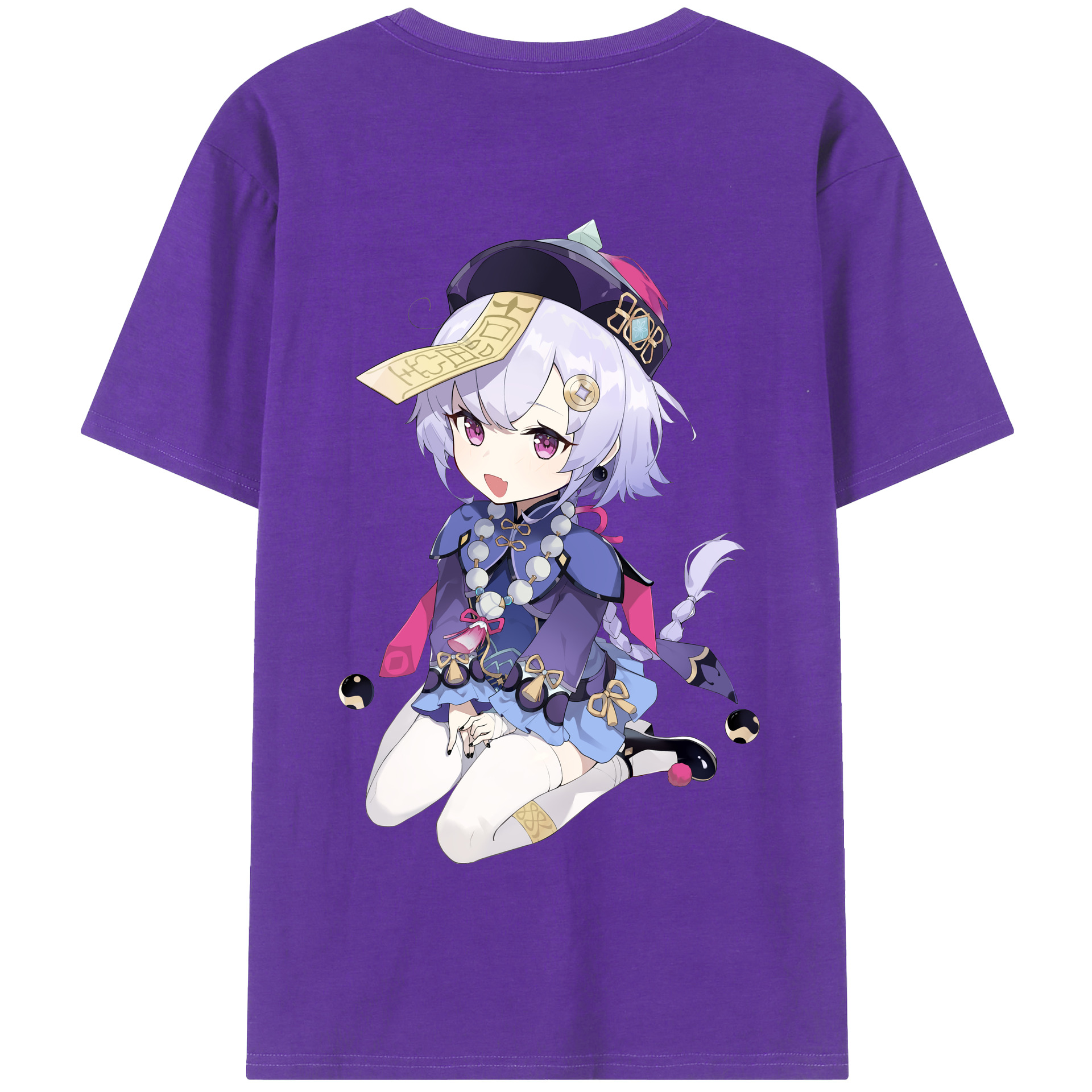 げんし神 七七 なな  genshin Nana 綿100％半袖Tシャツ（背面プリント）