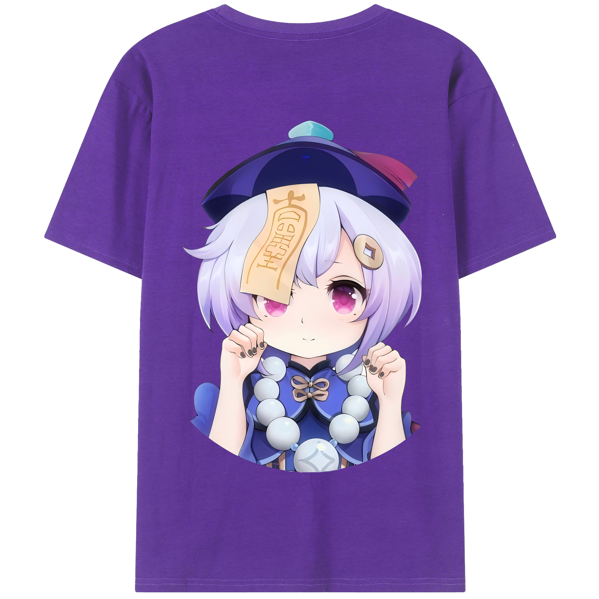 げんし神 七七 なな  genshin Nana 綿100％半袖Tシャツ（背面プリント）