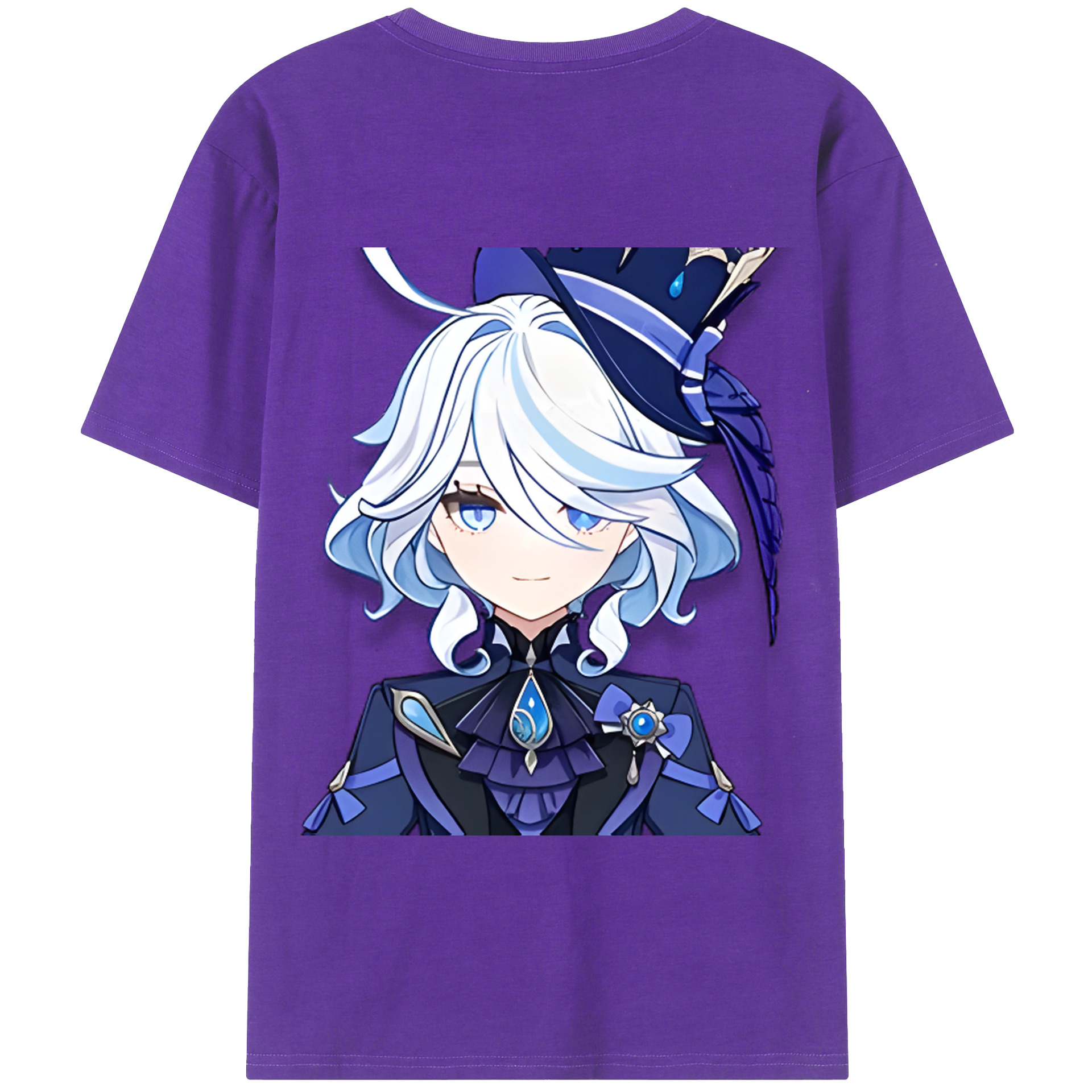 げんし神 フリーナ genshin Furina 綿100％半袖Tシャツ（背面プリント）