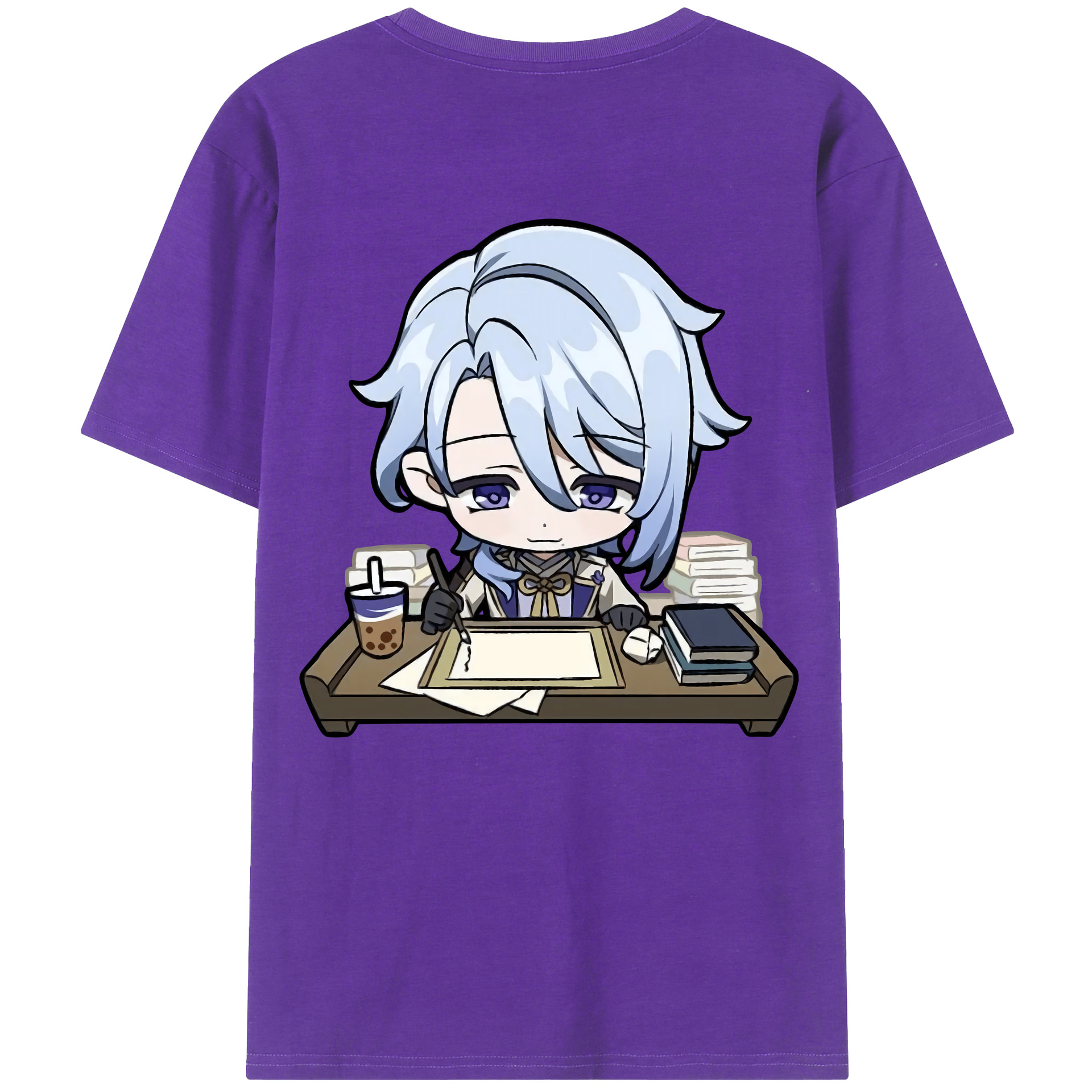 げんし神 神里綾人 かみさとあやと genshin Kamisato Ayato 綿100％半袖Tシャツ（背面プリント）
