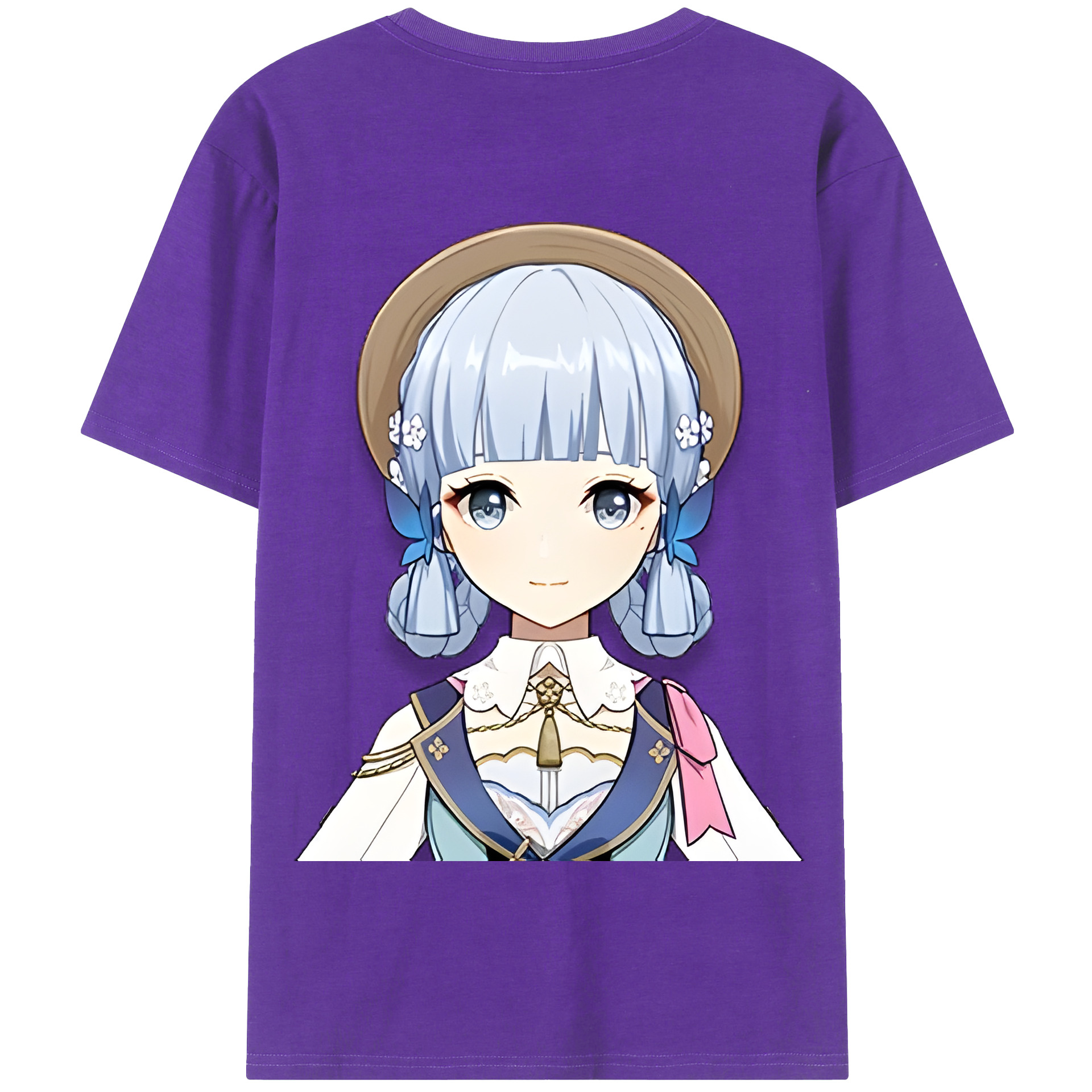 げんし神 神里綾華 神宮寺レン genshin Kamimiya Ren 綿100％半袖Tシャツ（背面プリント）