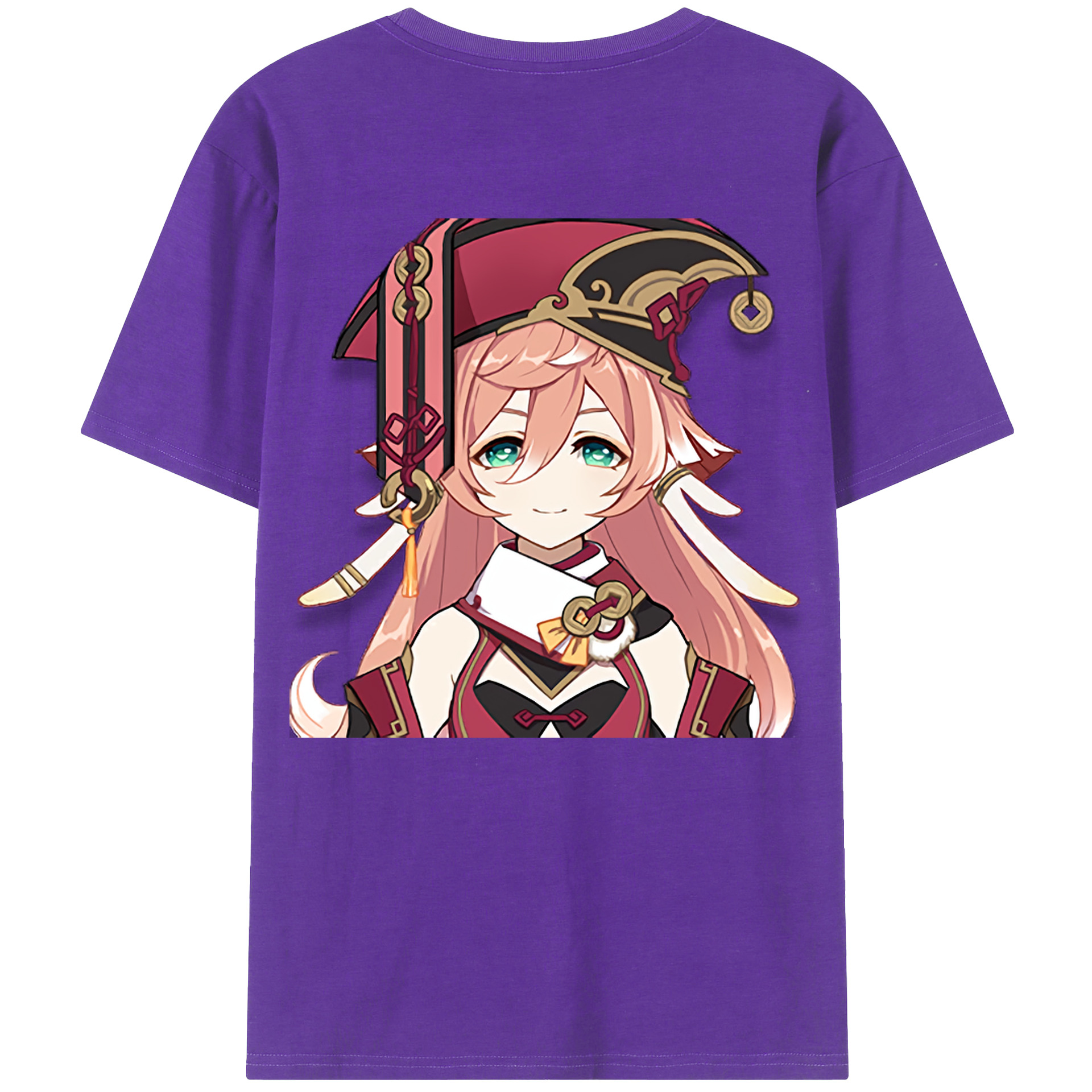 げんし神 ヤンフェイ genshin Yanfei 綿100％半袖Tシャツ（背面プリント）