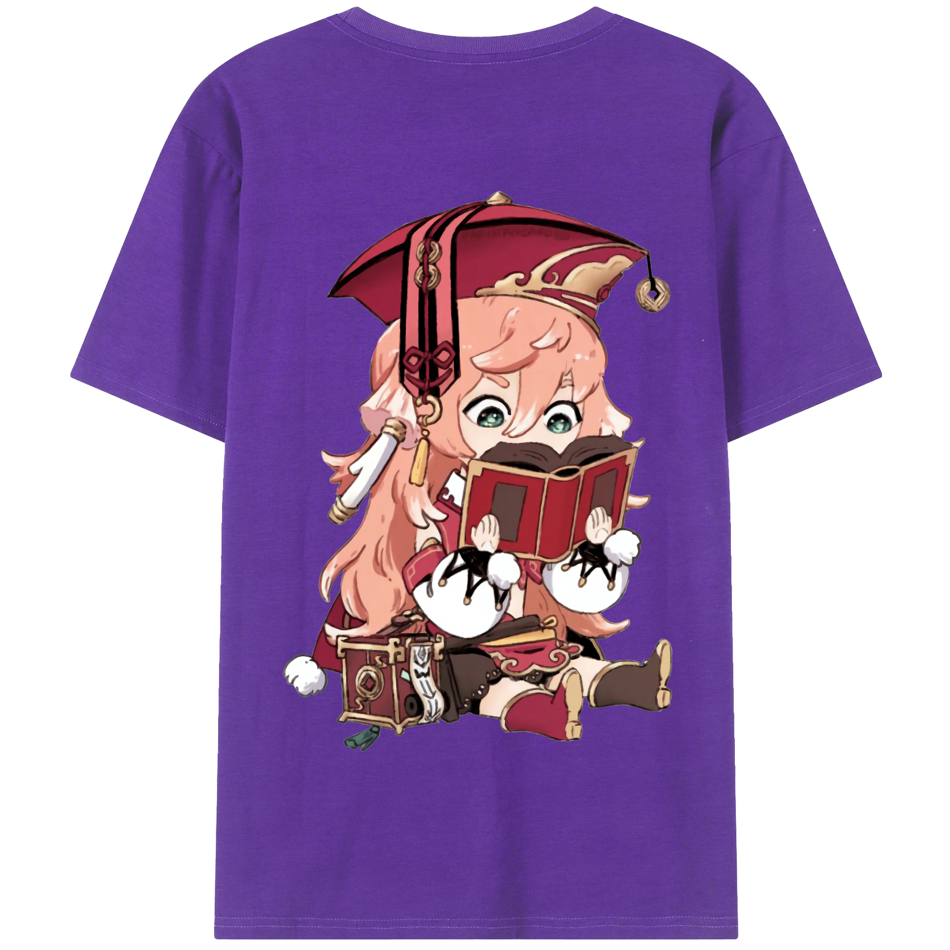 げんし神 ヤンフェイ genshin Yanfei 綿100％半袖Tシャツ（背面プリント）
