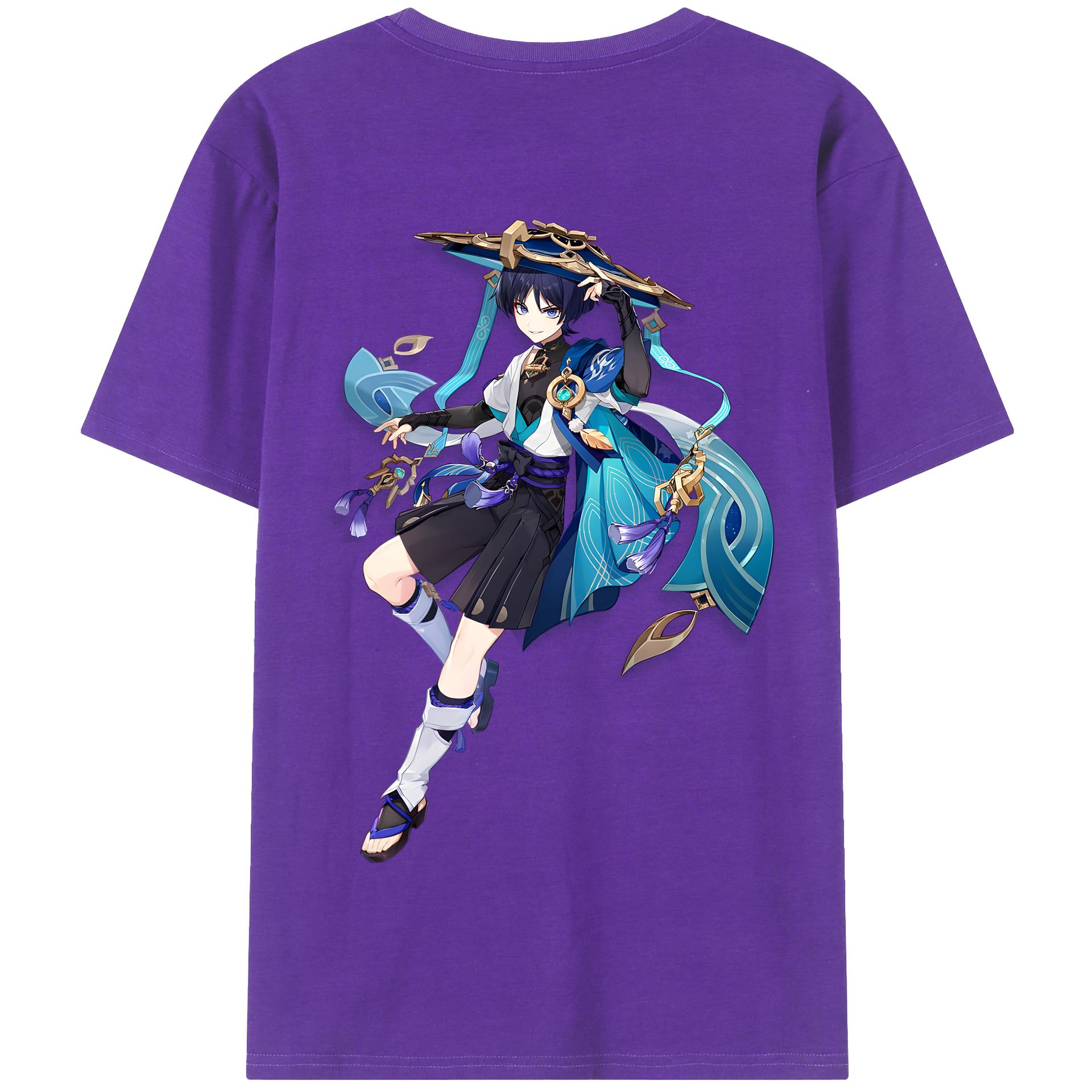 げんし神 さんペい genshin Sanpei 綿100％半袖Tシャツ（背面プリント）