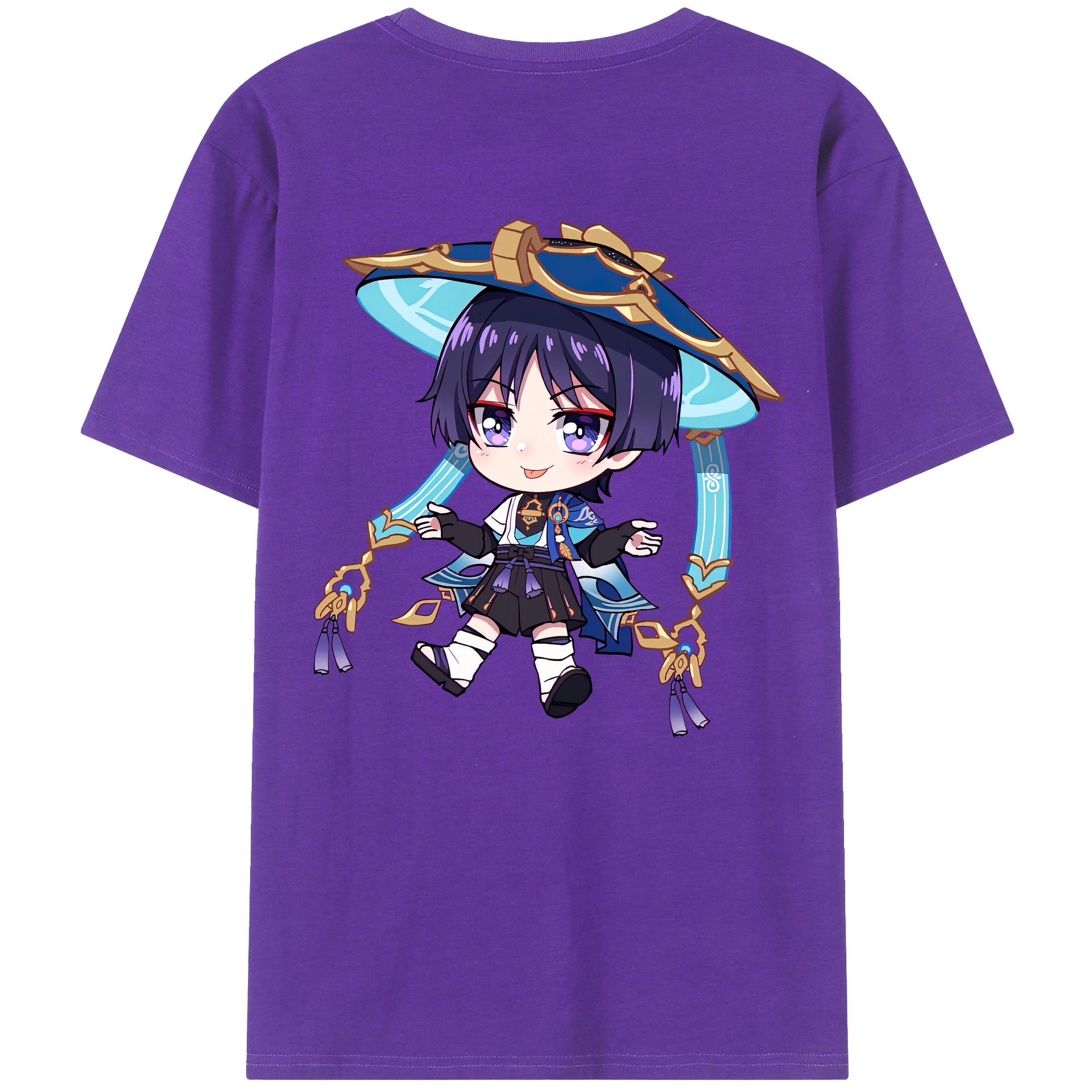 げんし神 さんペい genshin Sanpei 綿100％半袖Tシャツ（背面プリント）