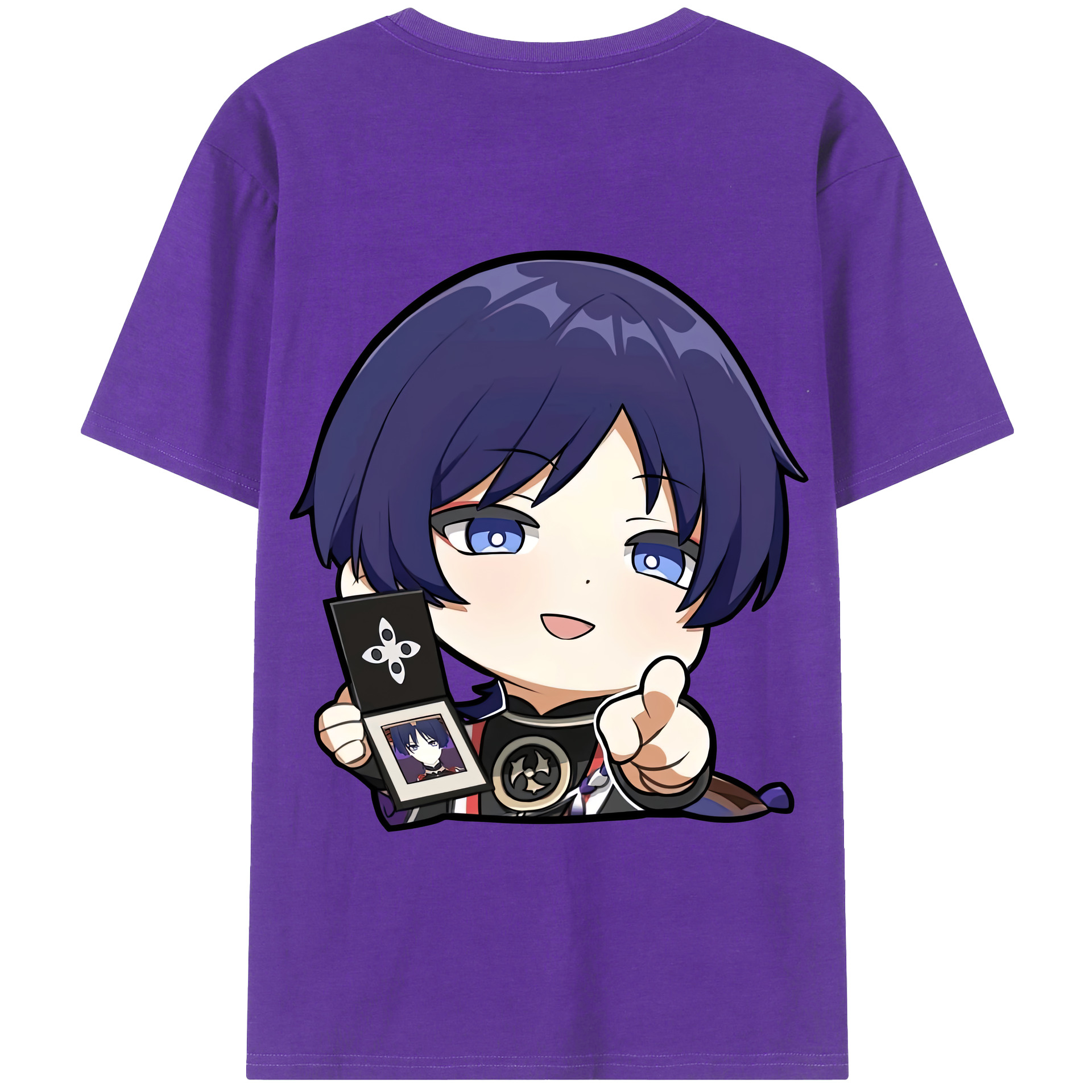 げんし神 さんペい genshin Sanpei 綿100％半袖Tシャツ（背面プリント）