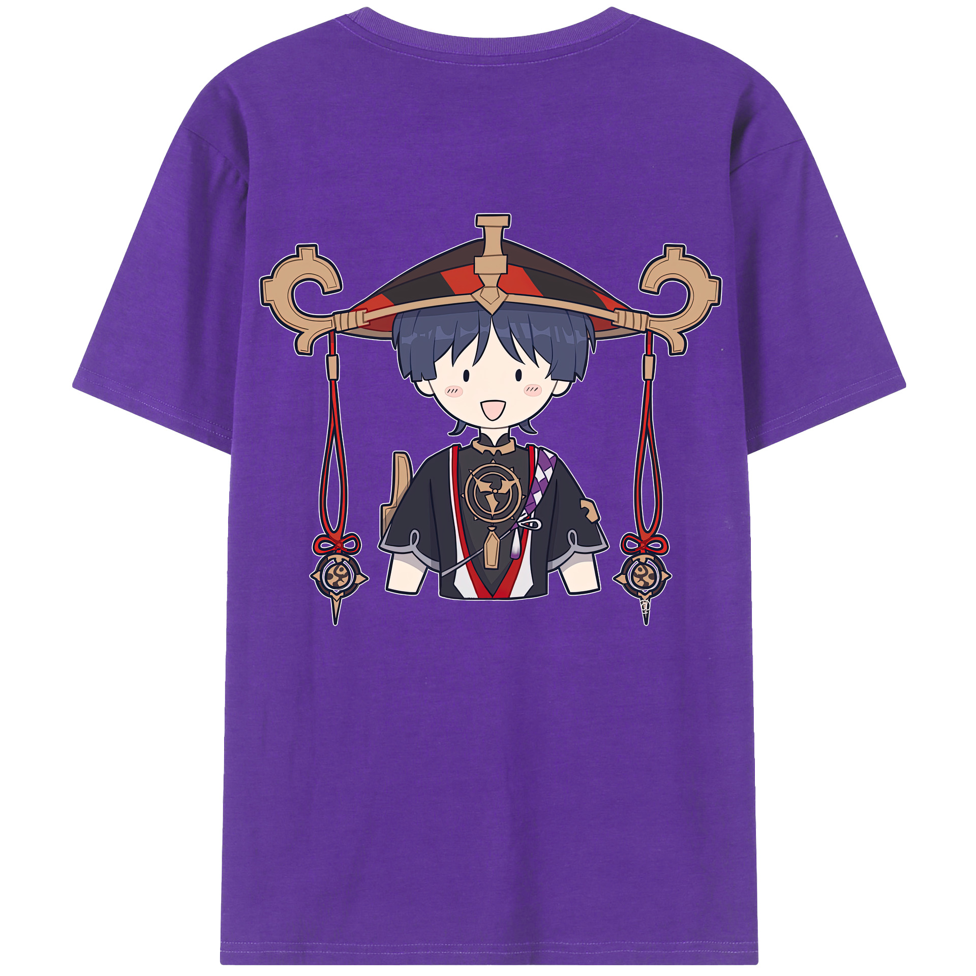 げんし神 さんペい genshin Sanpei 綿100％半袖Tシャツ（背面プリント）