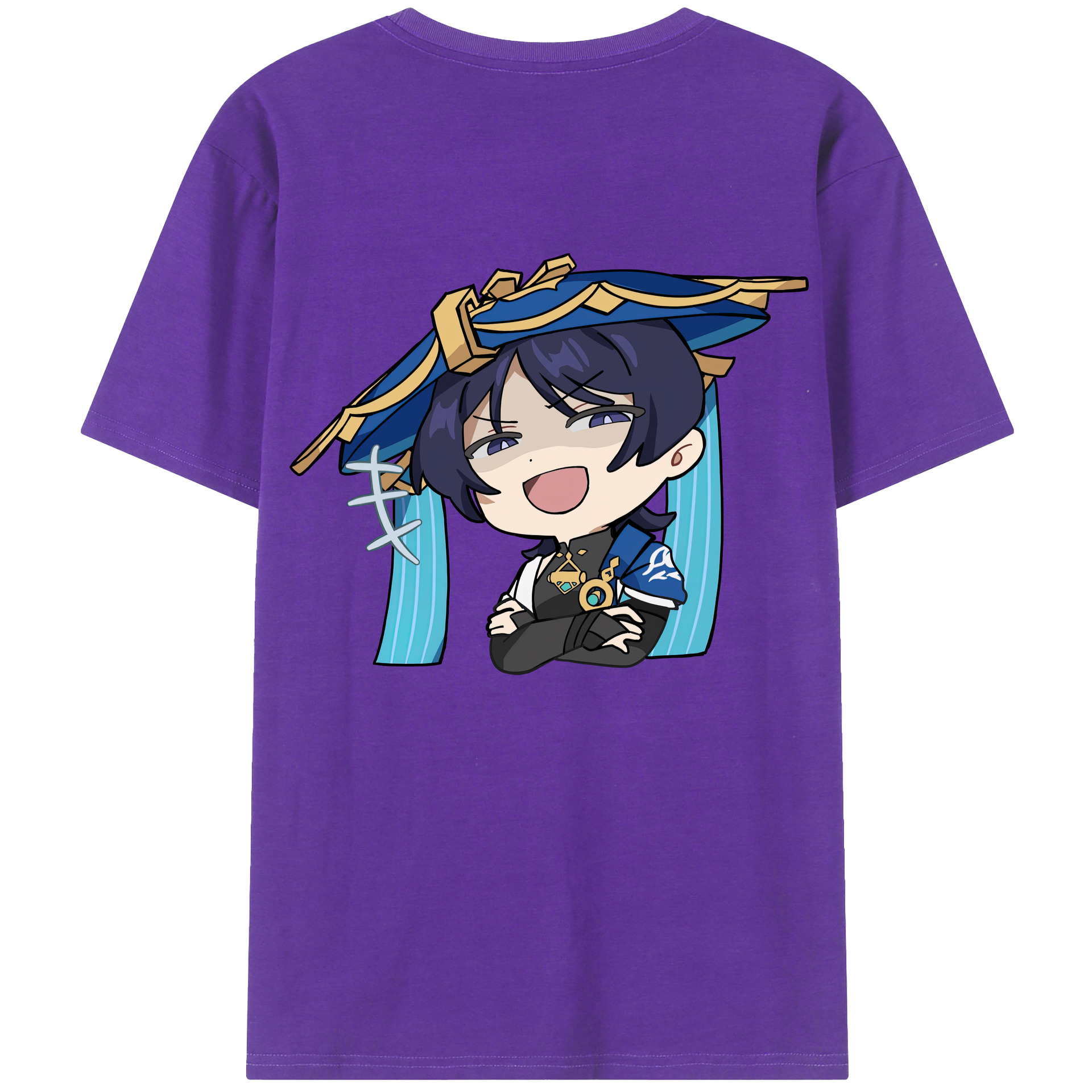 げんし神 さんペい genshin Sanpei 綿100％半袖Tシャツ（背面プリント）