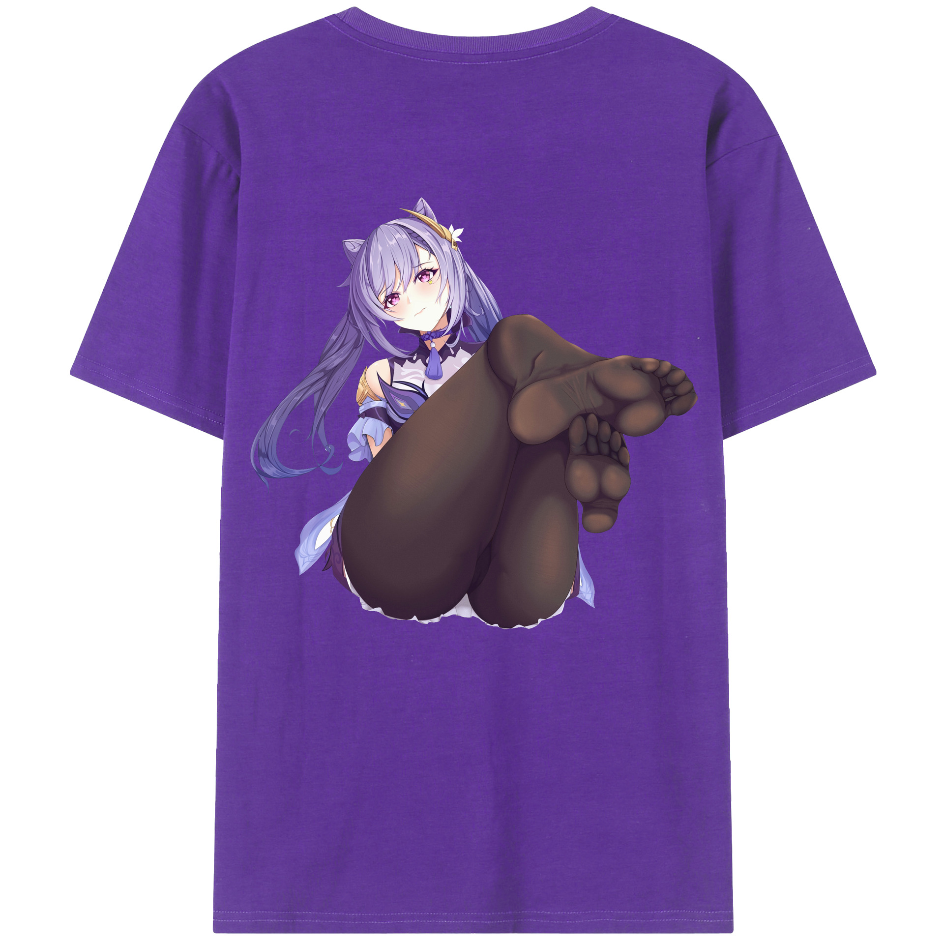 げんし神 刻晴 こくせい genshin Kokusei 綿100％半袖Tシャツ（背面プリント）