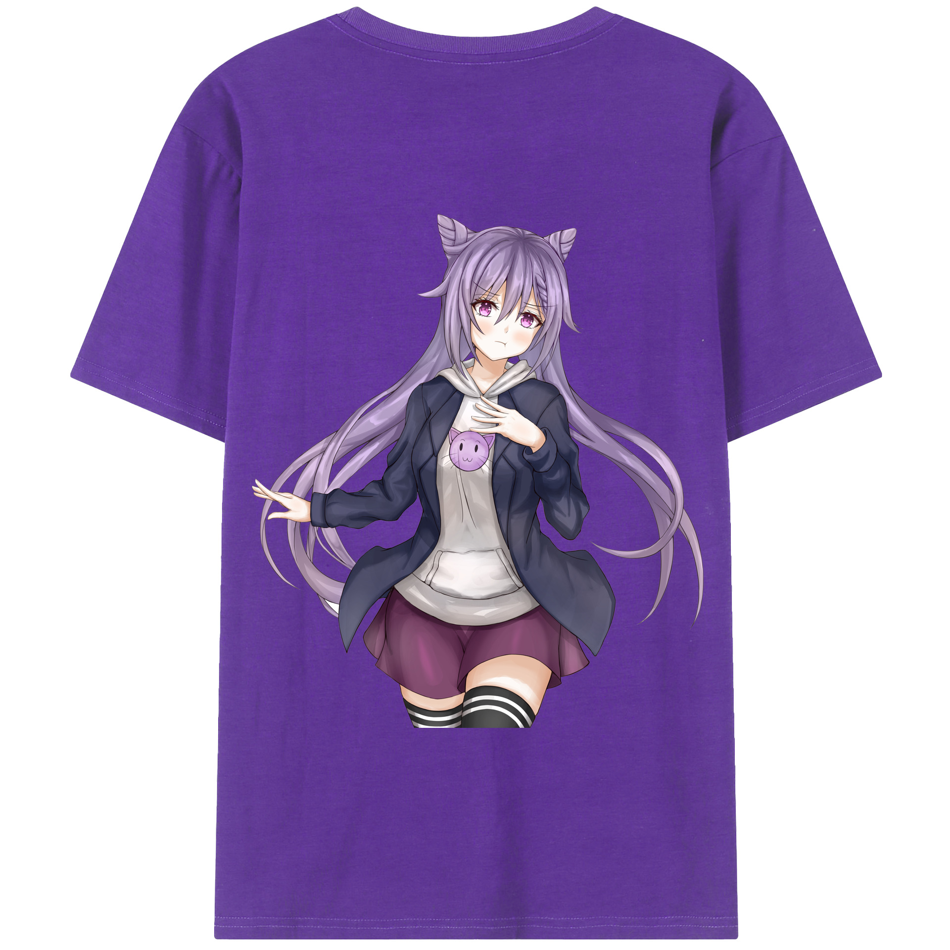 げんし神 刻晴 こくせい genshin Kokusei 綿100％半袖Tシャツ（背面プリント）