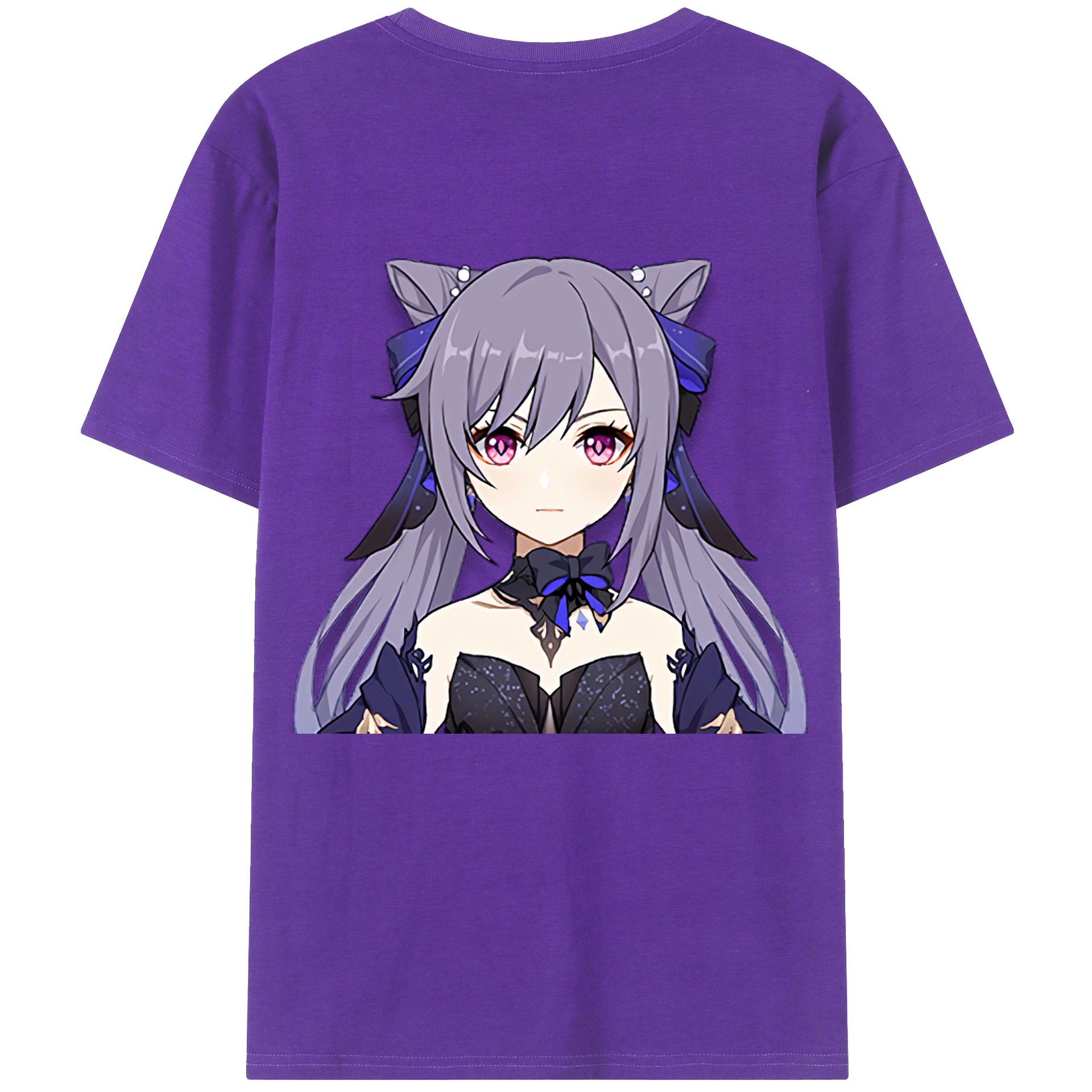 げんし神 刻晴 こくせい genshin Kokusei 綿100％半袖Tシャツ（背面プリント）