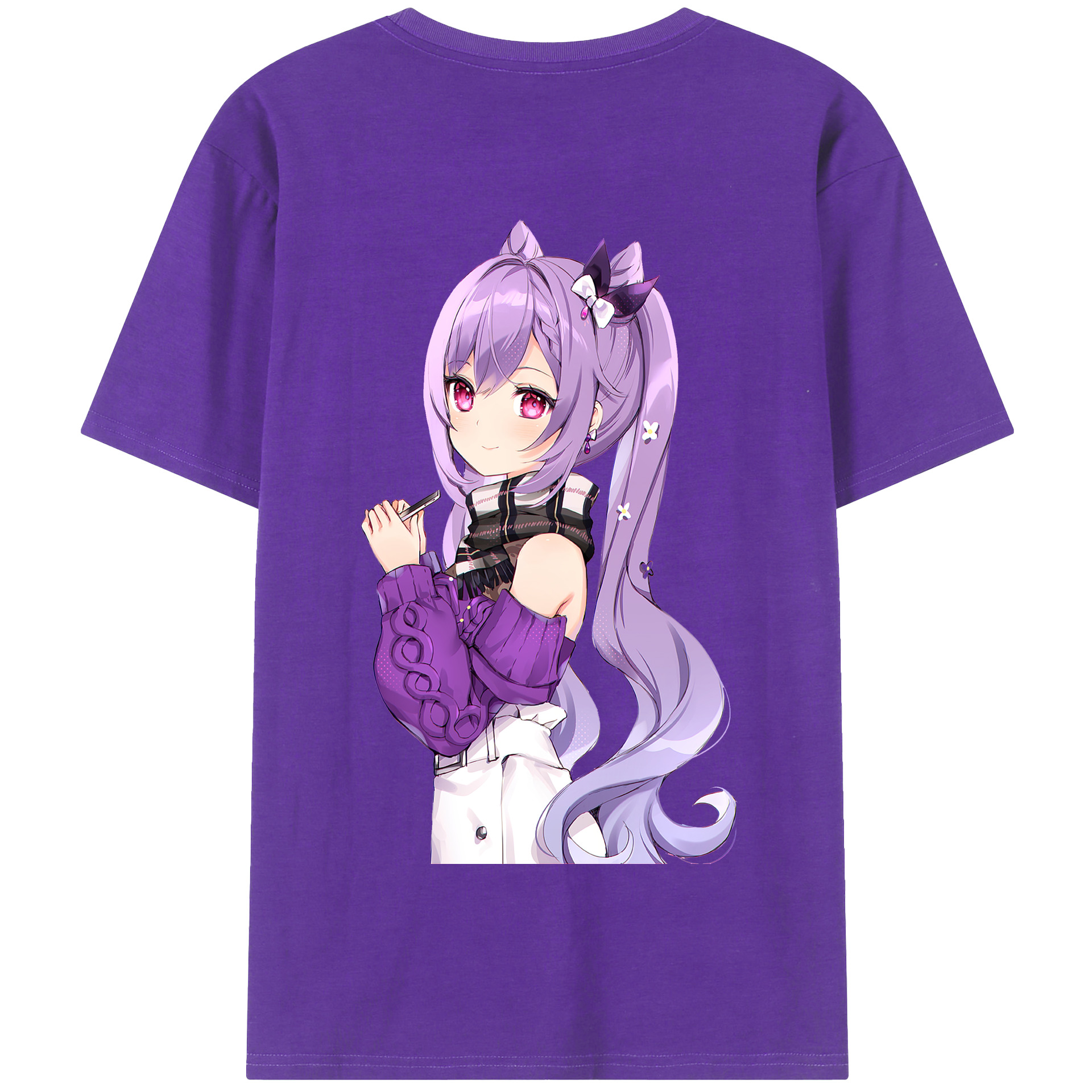げんし神 刻晴 こくせい genshin Kokusei 綿100％半袖Tシャツ（背面プリント）