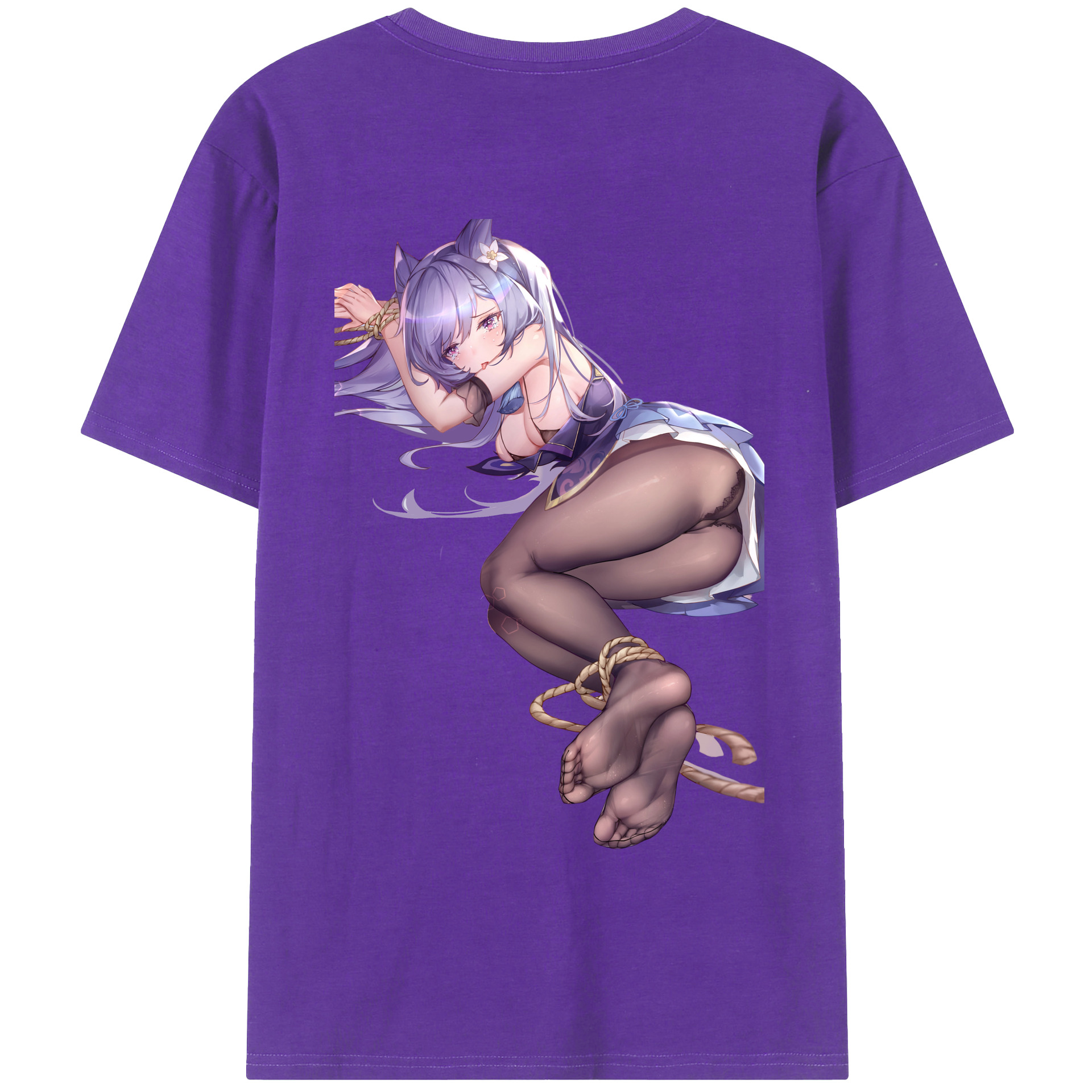 げんし神 刻晴 こくせい genshin Kokusei 綿100％半袖Tシャツ（背面プリント）